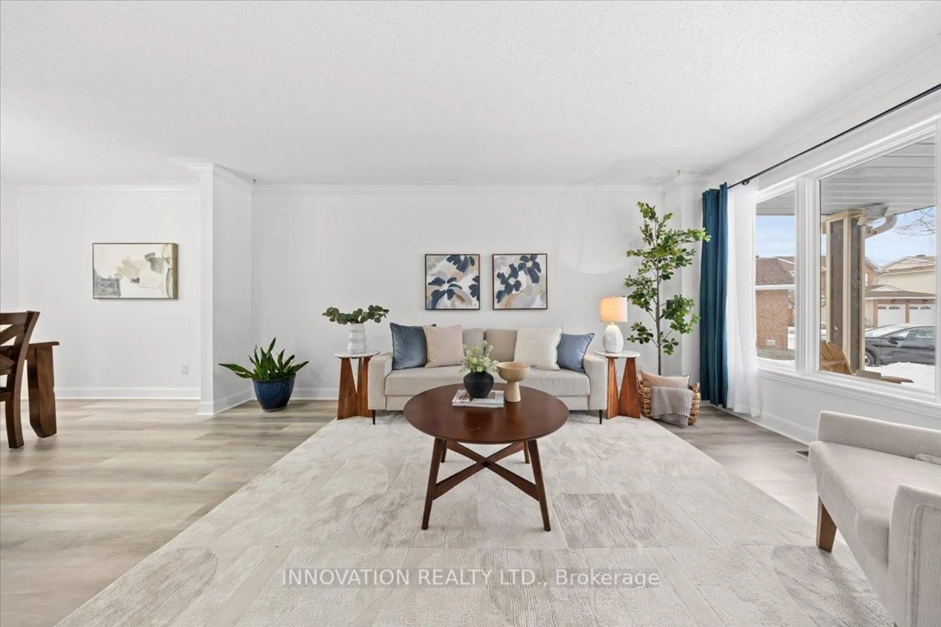 Living room with furniture, ceramic/tile floor for 30 Fernbrook Pl, Kanata Ontario K2M 2L8