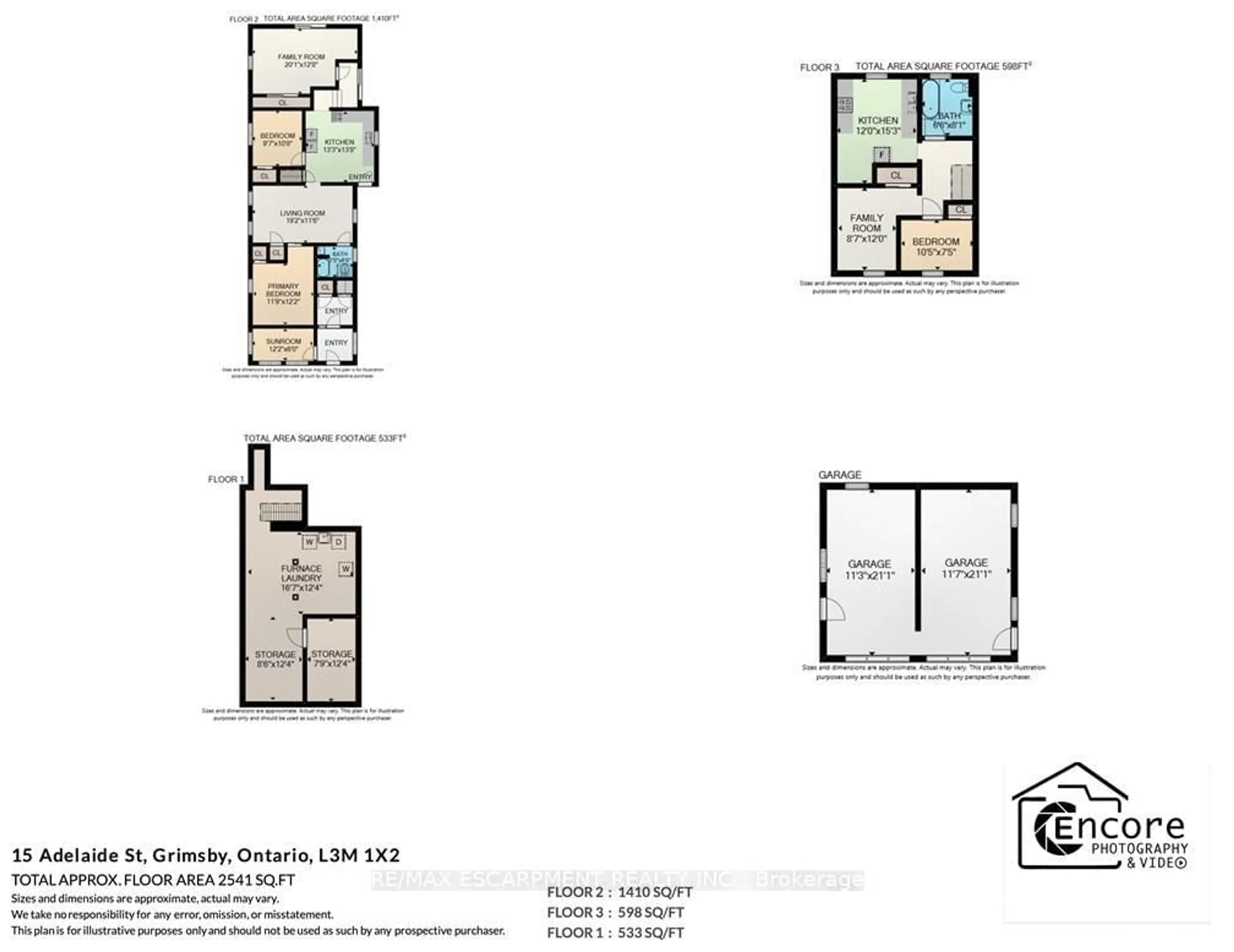 Floor plan for 15 Adelaide St, Grimsby Ontario L3M 1X2