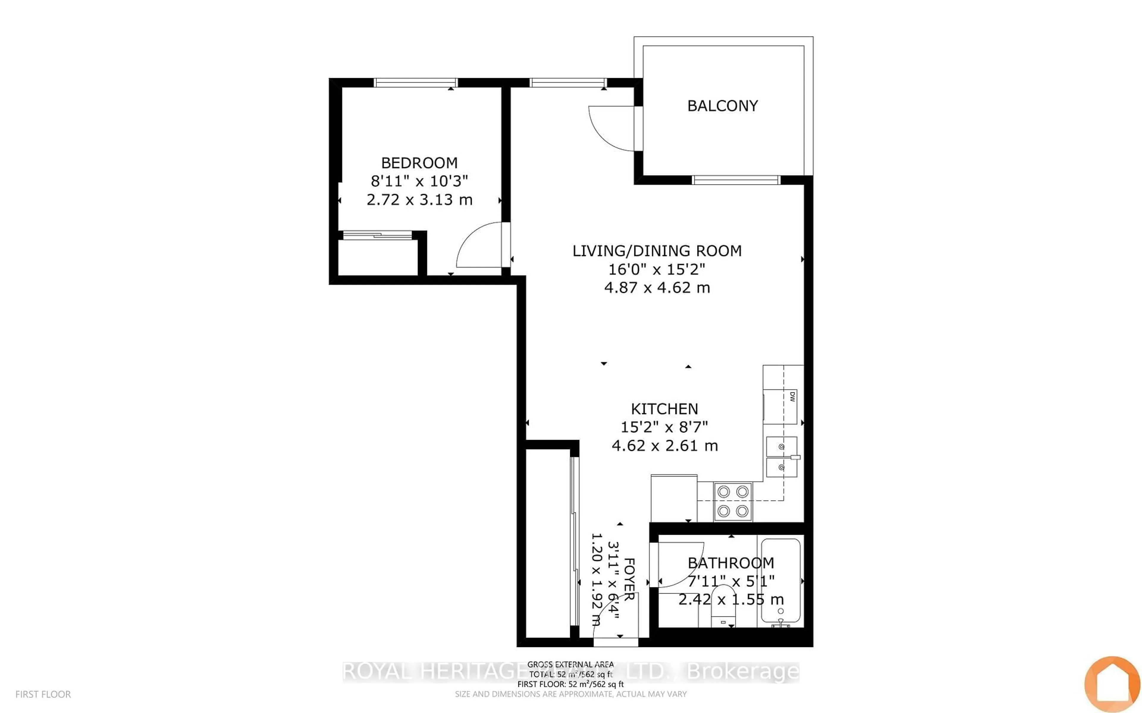 Floor plan for 50 Mill St #211, Port Hope Ontario L1A 2T1