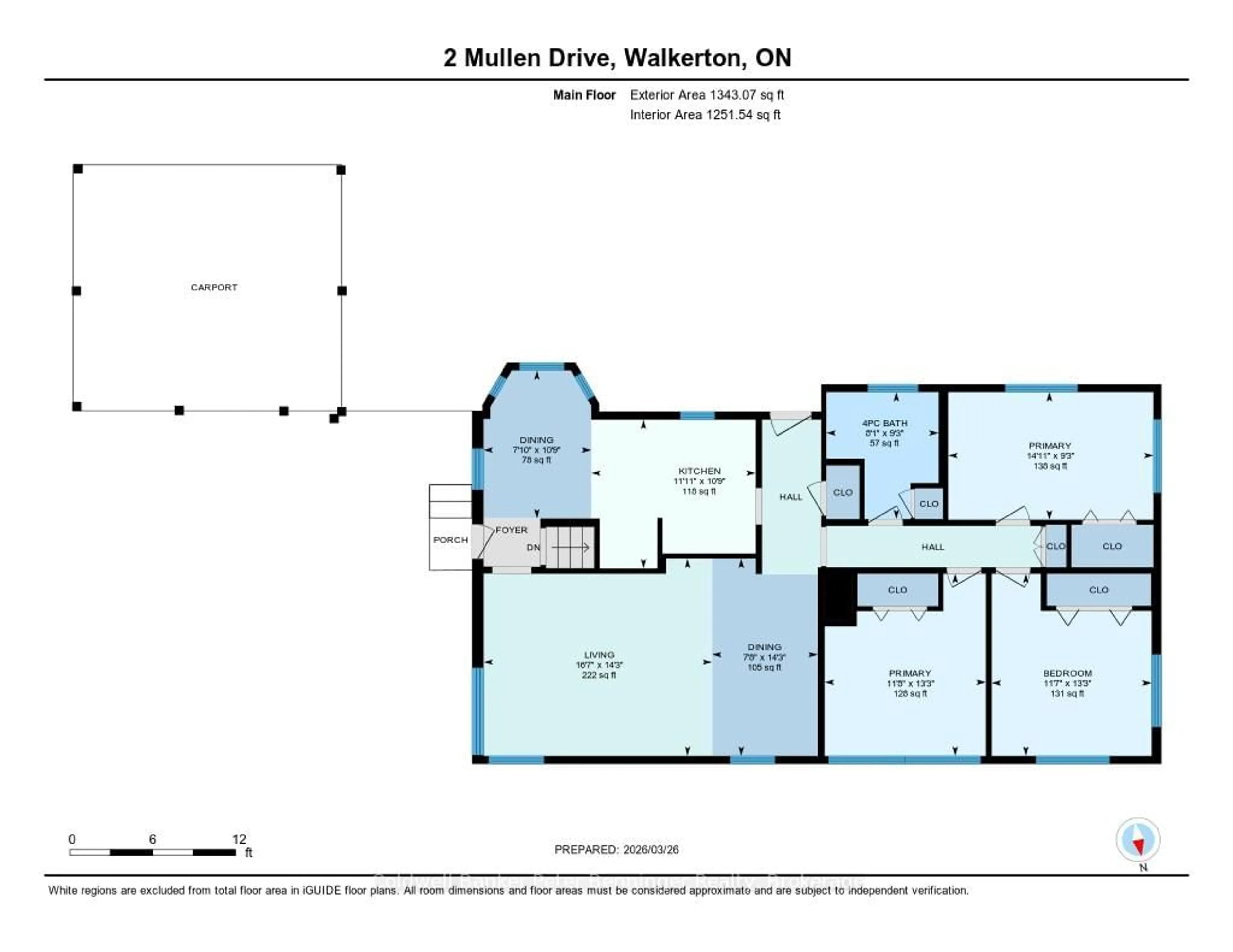 Floor plan for 2 Mullen Dr, Brockton Ontario N0G 2V0