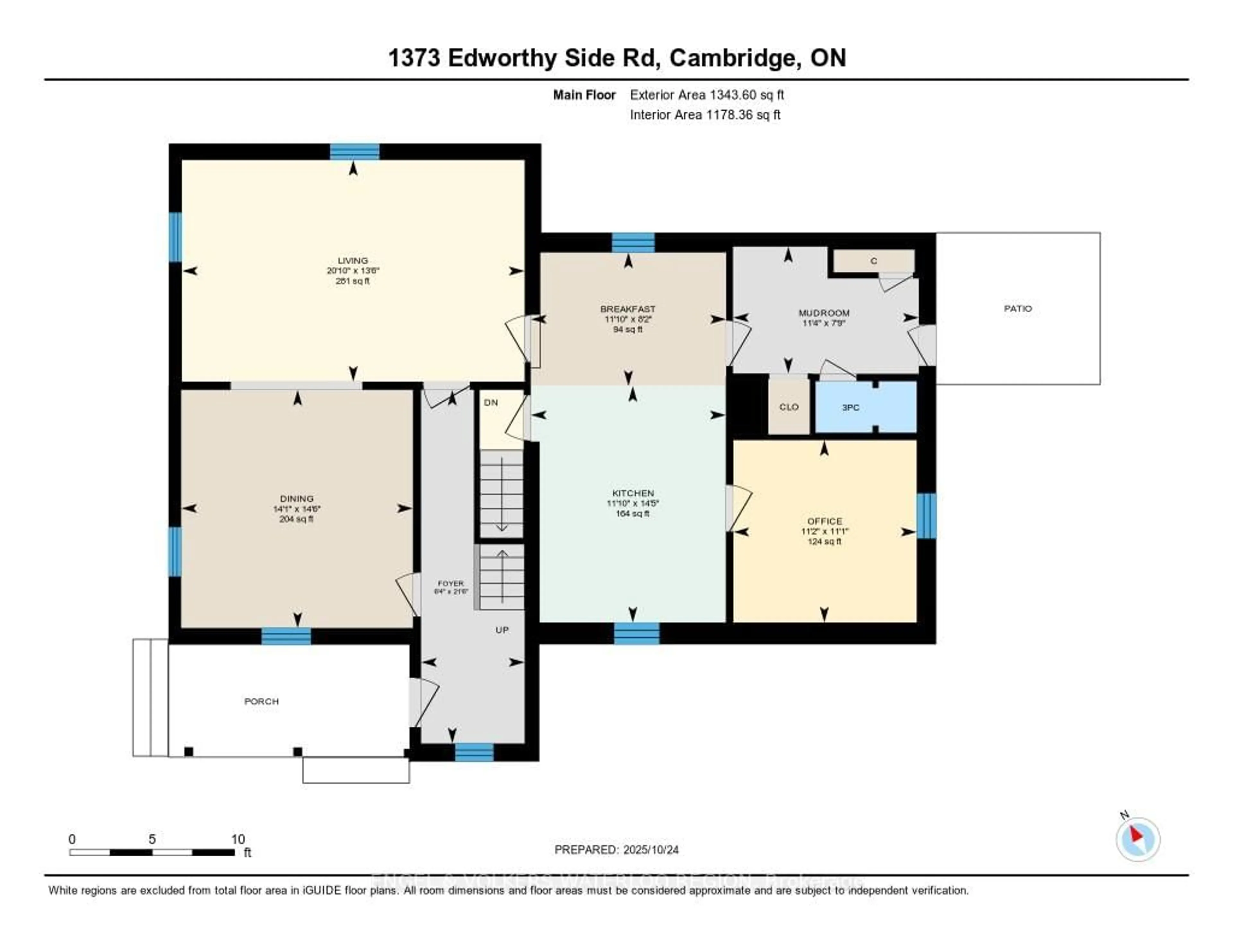 Floor plan for 1373 Edworthy Side Rd, North Dumfries Ontario N1R 5S5