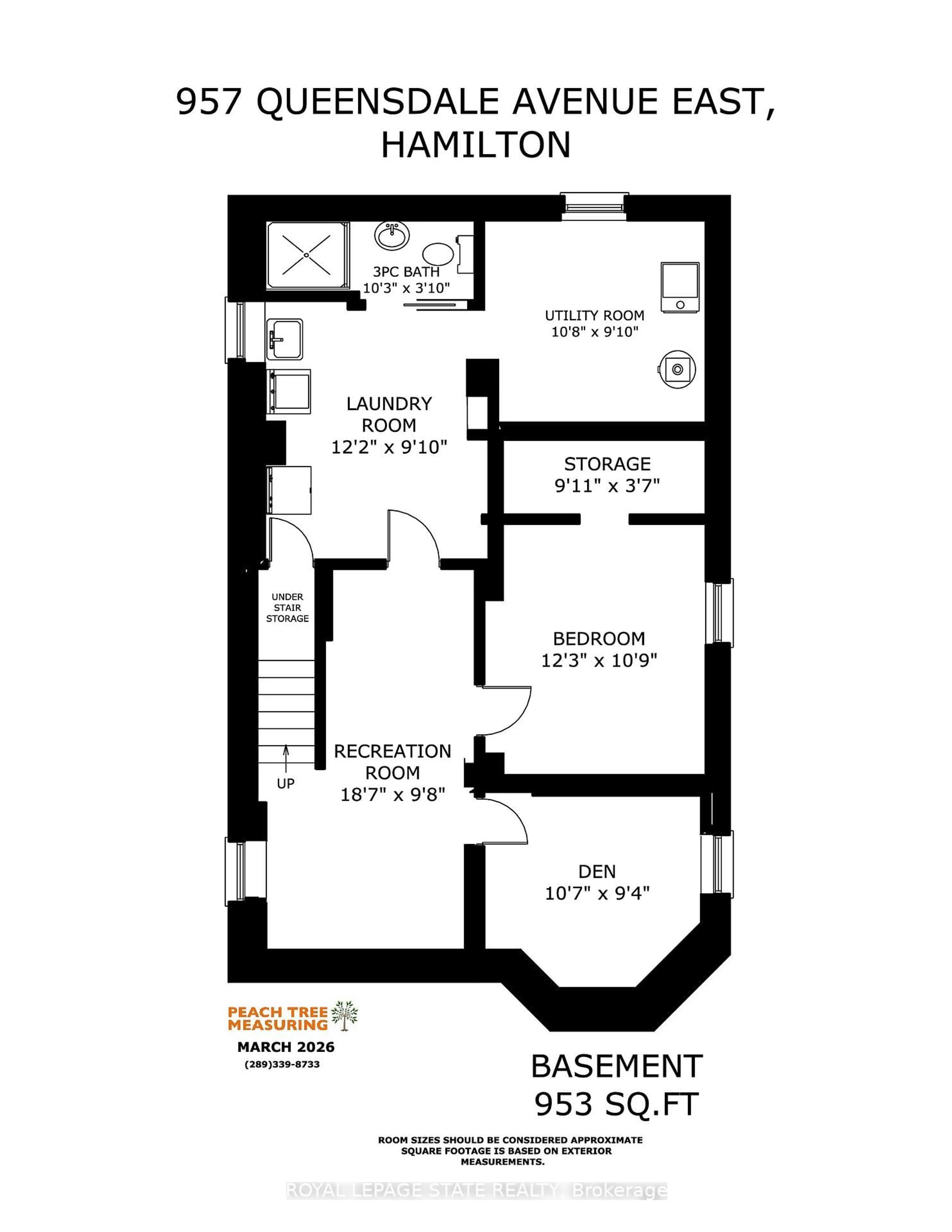 Floor plan for 957 Queensdale Ave, Hamilton Ontario L8T 1H5