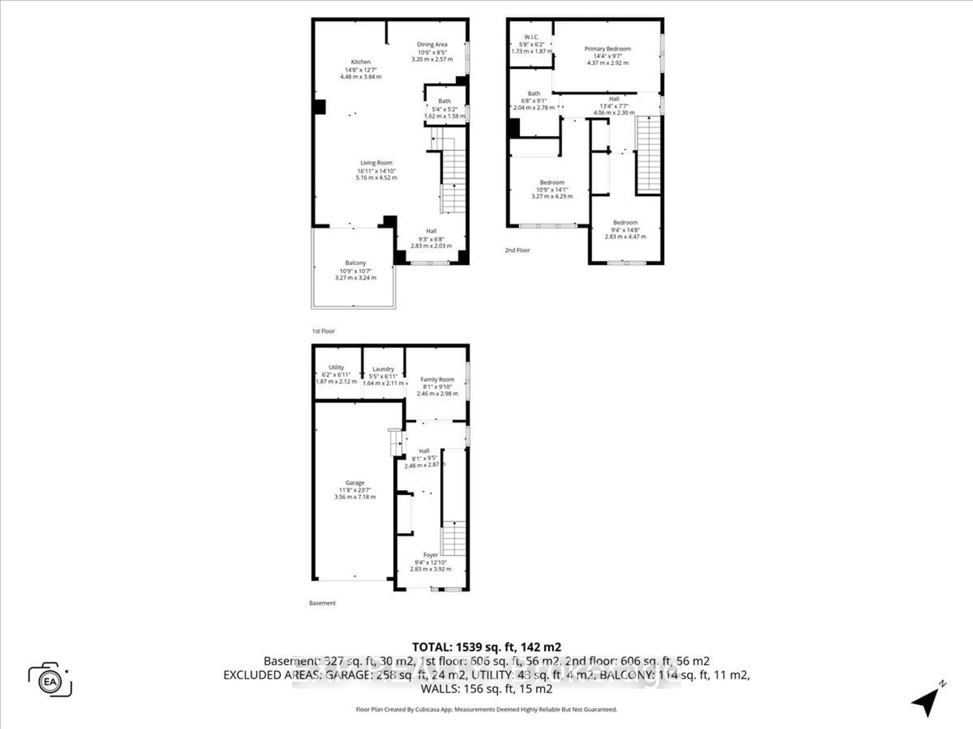 Floor plan for 217 Hibernian Walk, Ottawa Ontario K2V 0R6