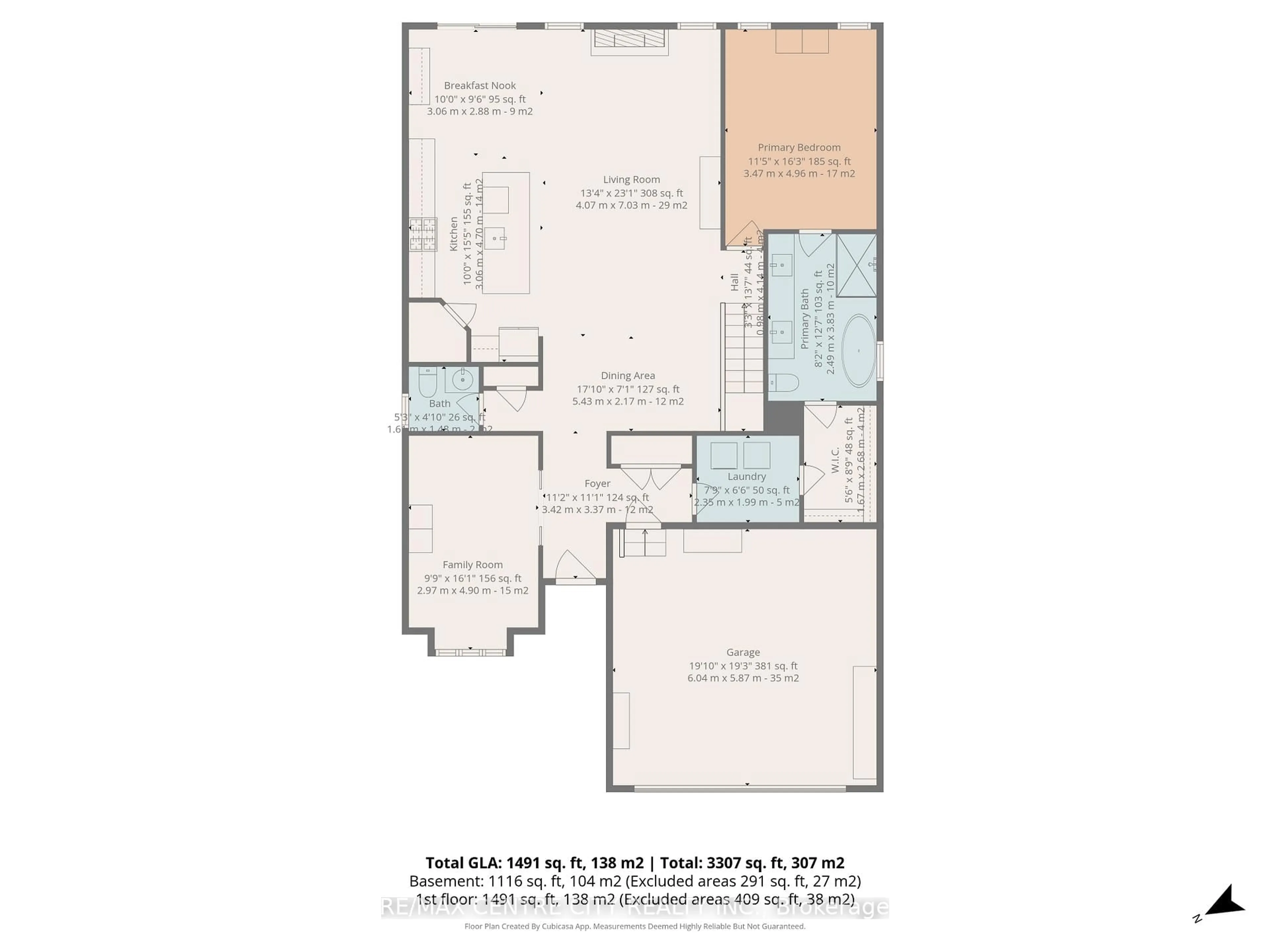 Floor plan for 417 Beamish St, Central Elgin Ontario N5L 0A7