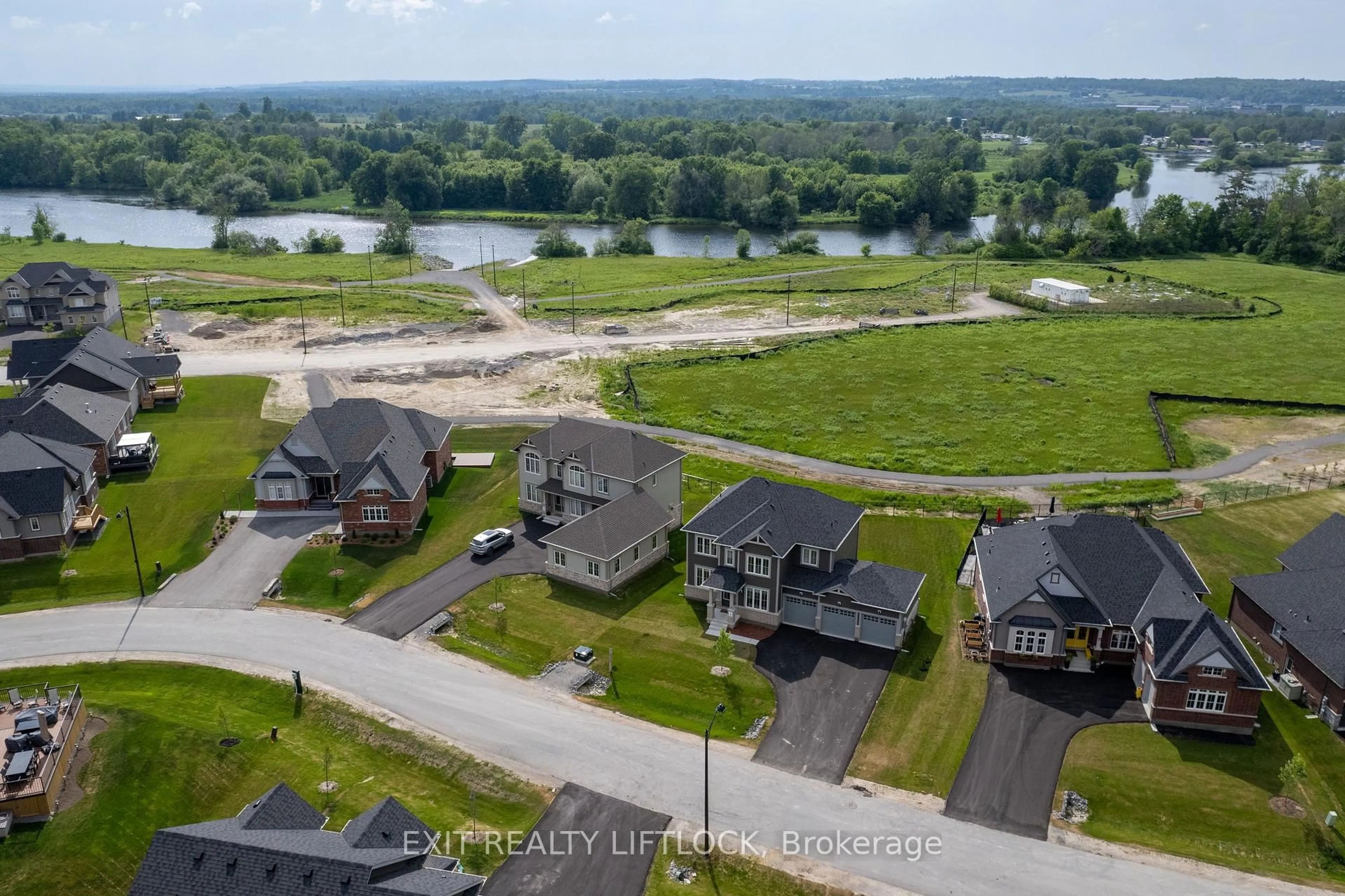 A pic from outside/outdoor area/front of a property/back of a property/a pic from drone, water/lake/river/ocean view for 9 Wishing Well Lane, Otonabee-South Monaghan Ontario K9J 0K6