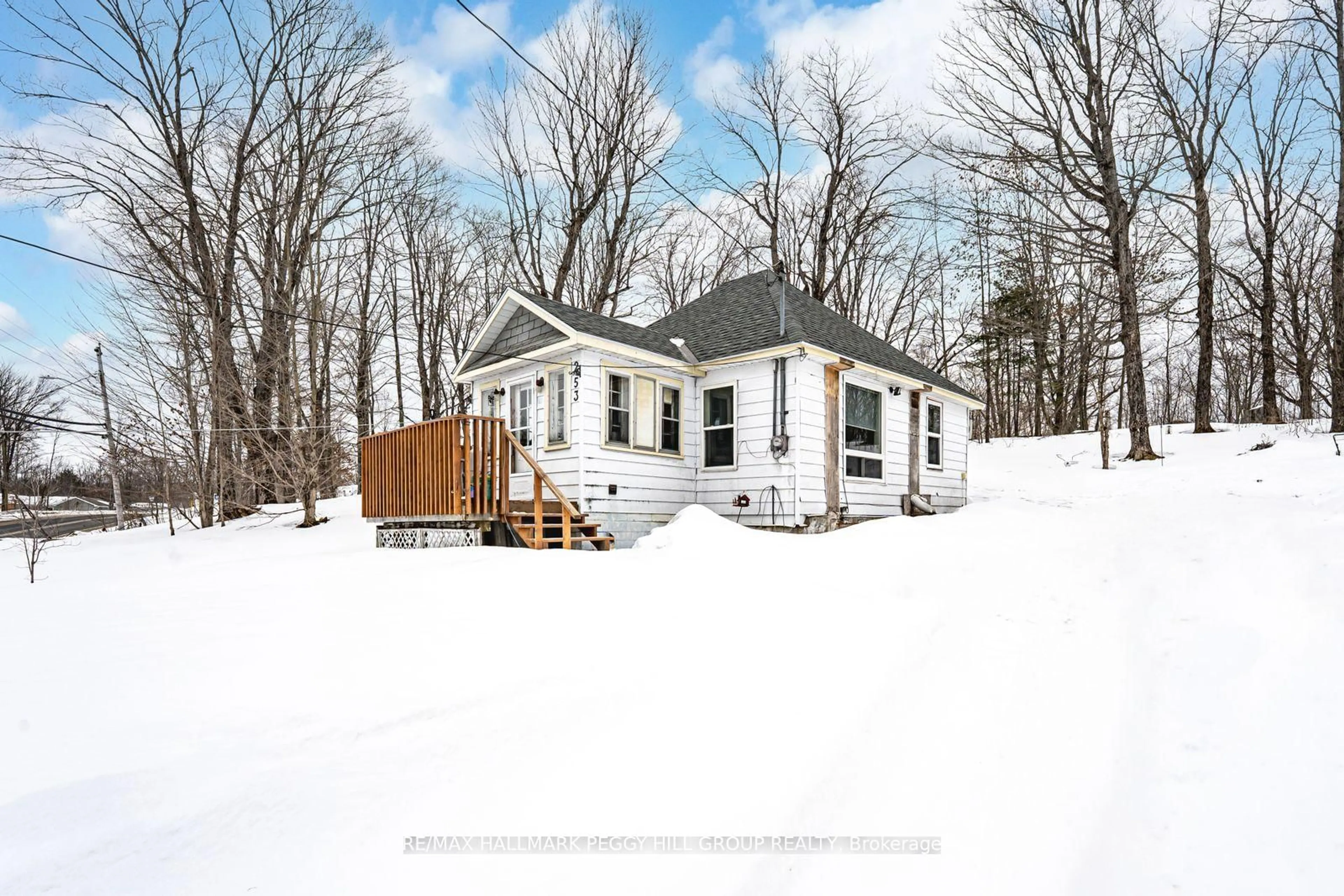 A pic from outside/outdoor area/front of a property/back of a property/a pic from drone, street for 253 High St, Georgian Bay Ontario P0C 1H0
