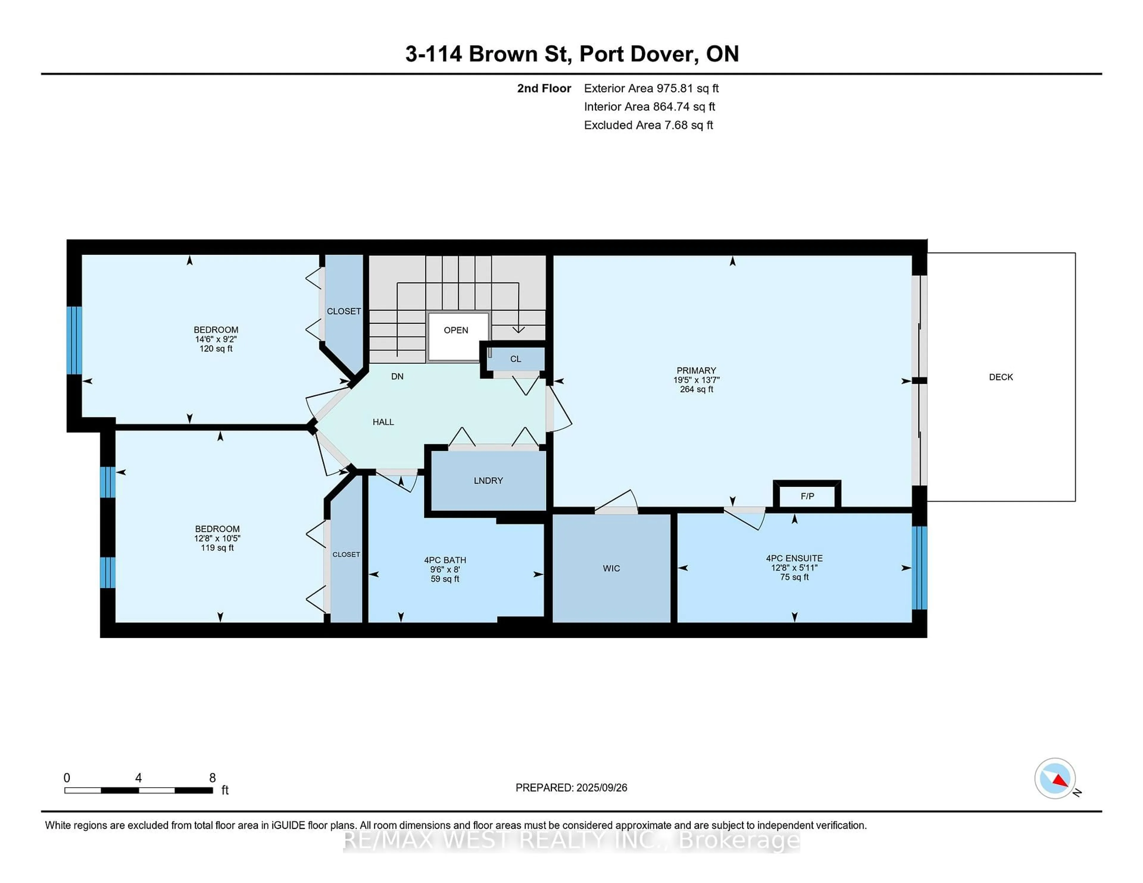 Floor plan for 114 Brown St #3, Norfolk Ontario N0A 1N7