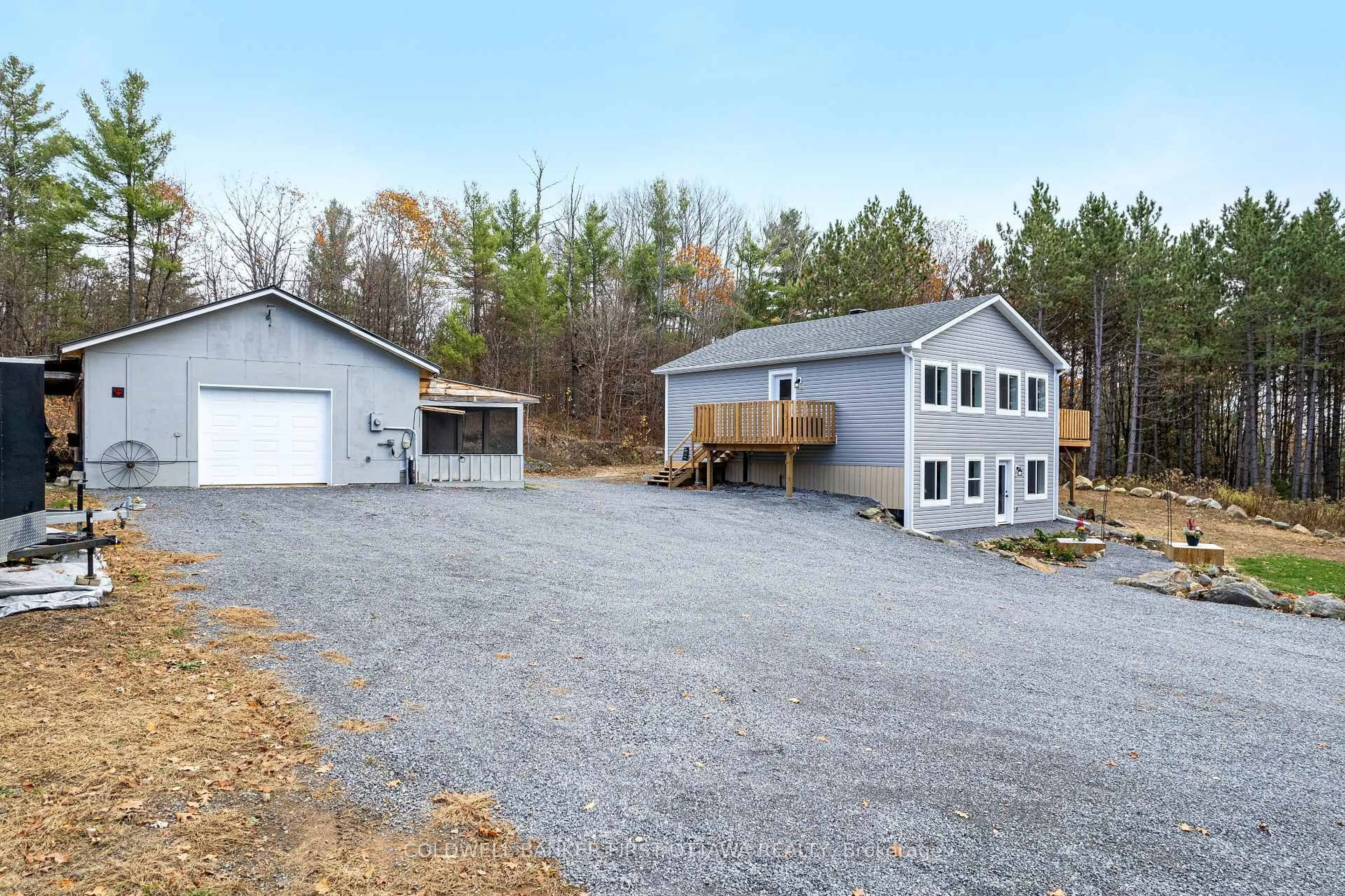A pic from outside/outdoor area/front of a property/back of a property/a pic from drone, unknown for 946 French Line Rd, Lanark Ontario K0G 1K0