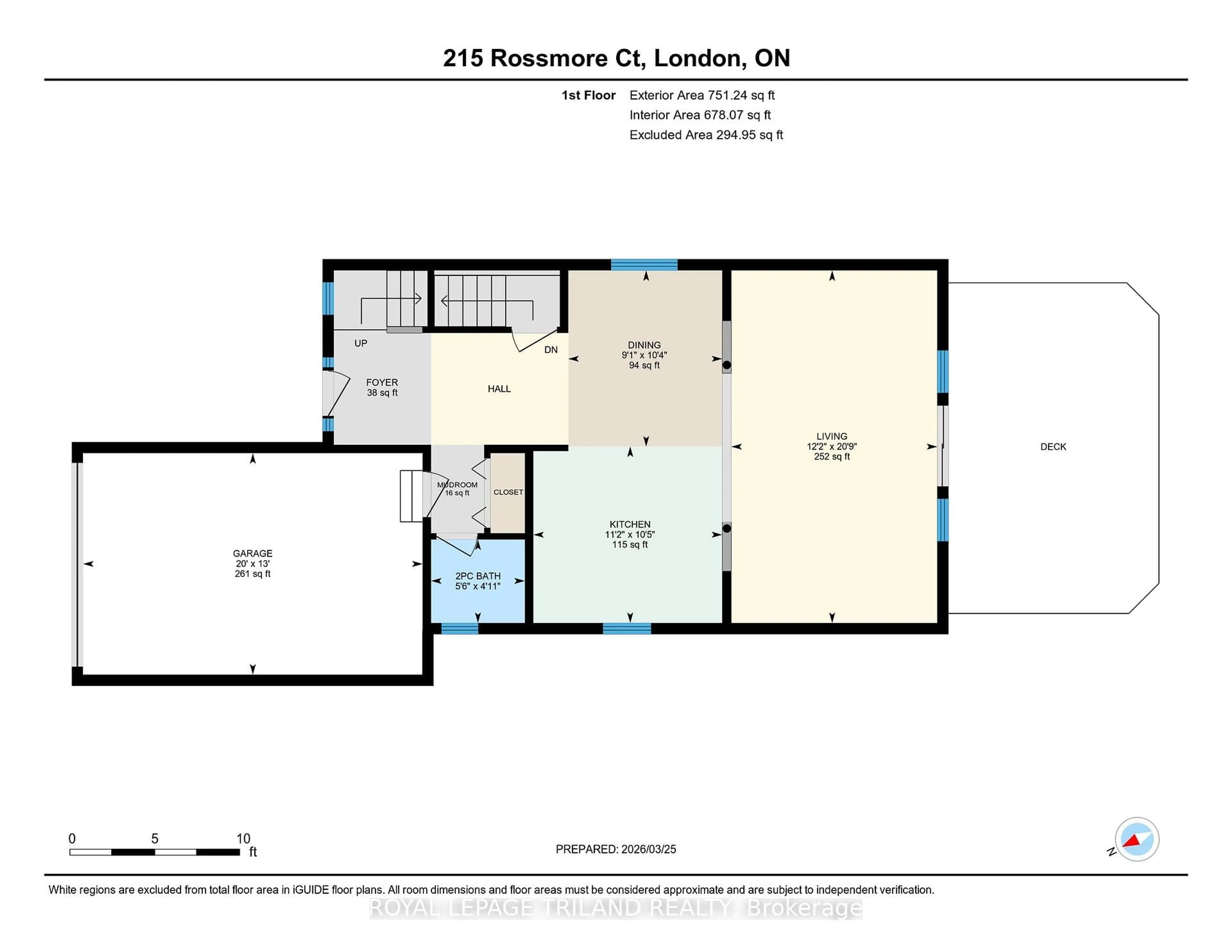 Floor plan for 215 Rossmore Crt, London South Ontario N6C 6B7