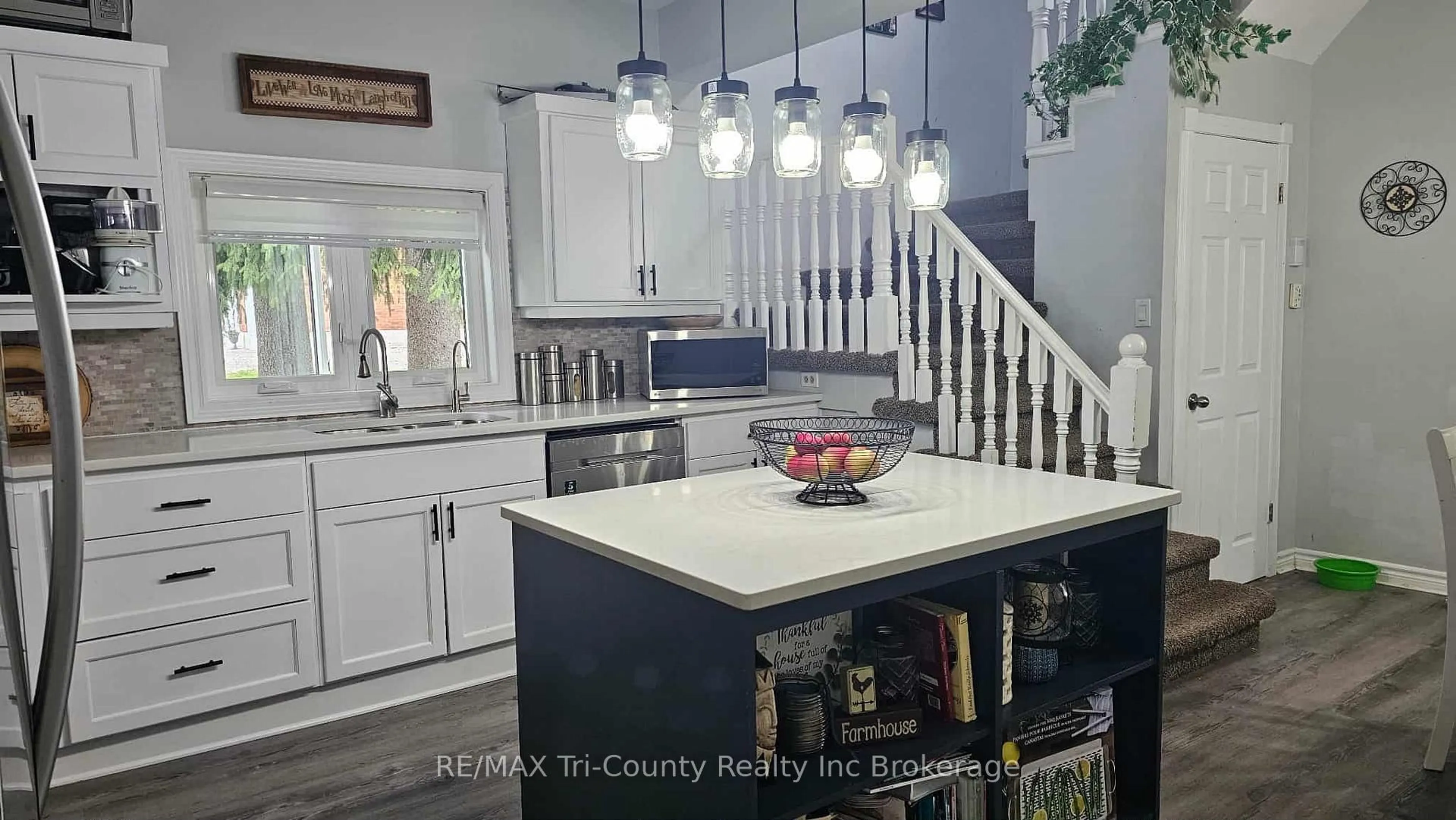 Open concept kitchen, ceramic/tile floor for 27 Harpurhey Rd, Huron East Ontario N0K 1W0