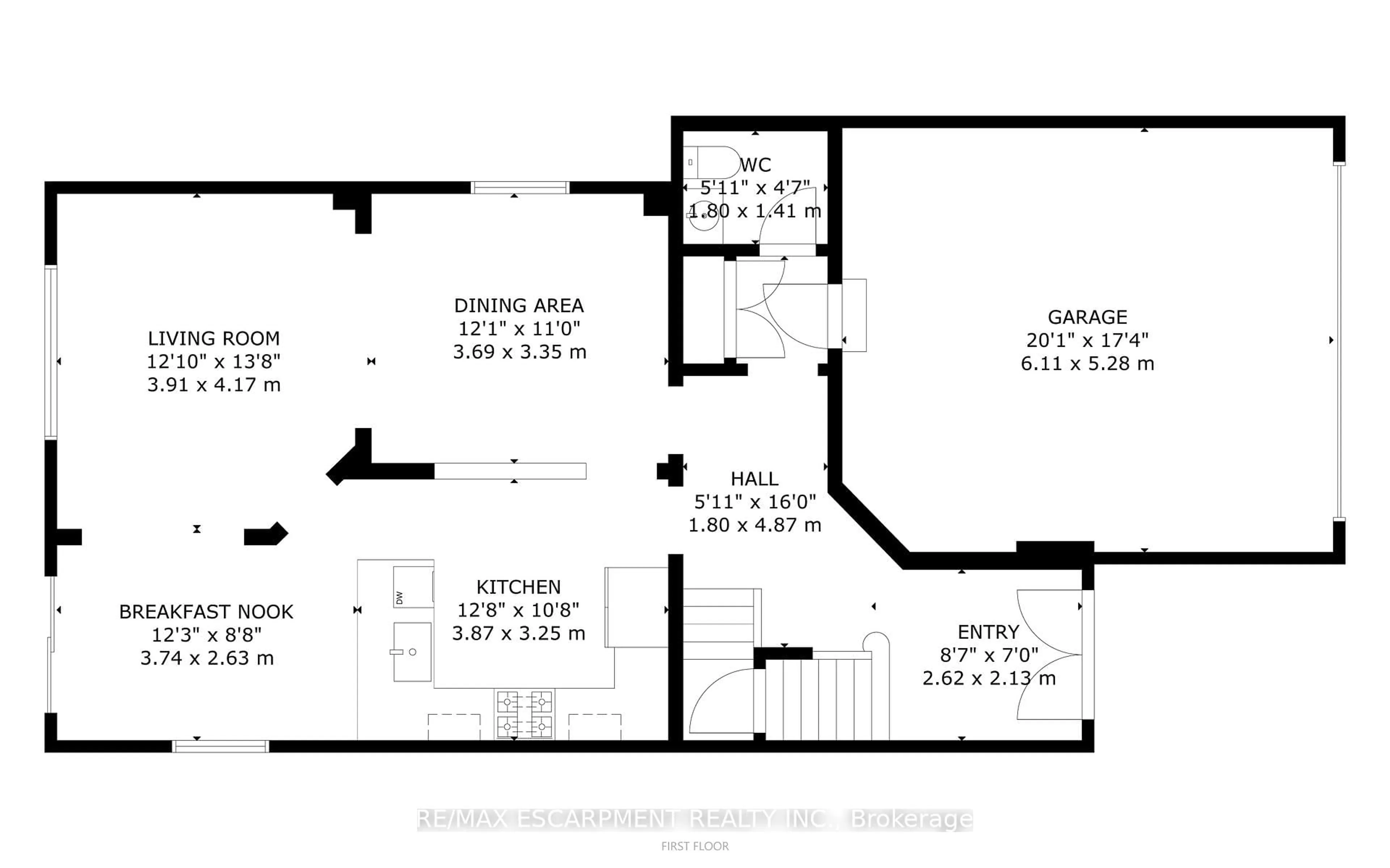 Floor plan for 8 Matteo Tr, Hamilton Ontario L9B 0E8