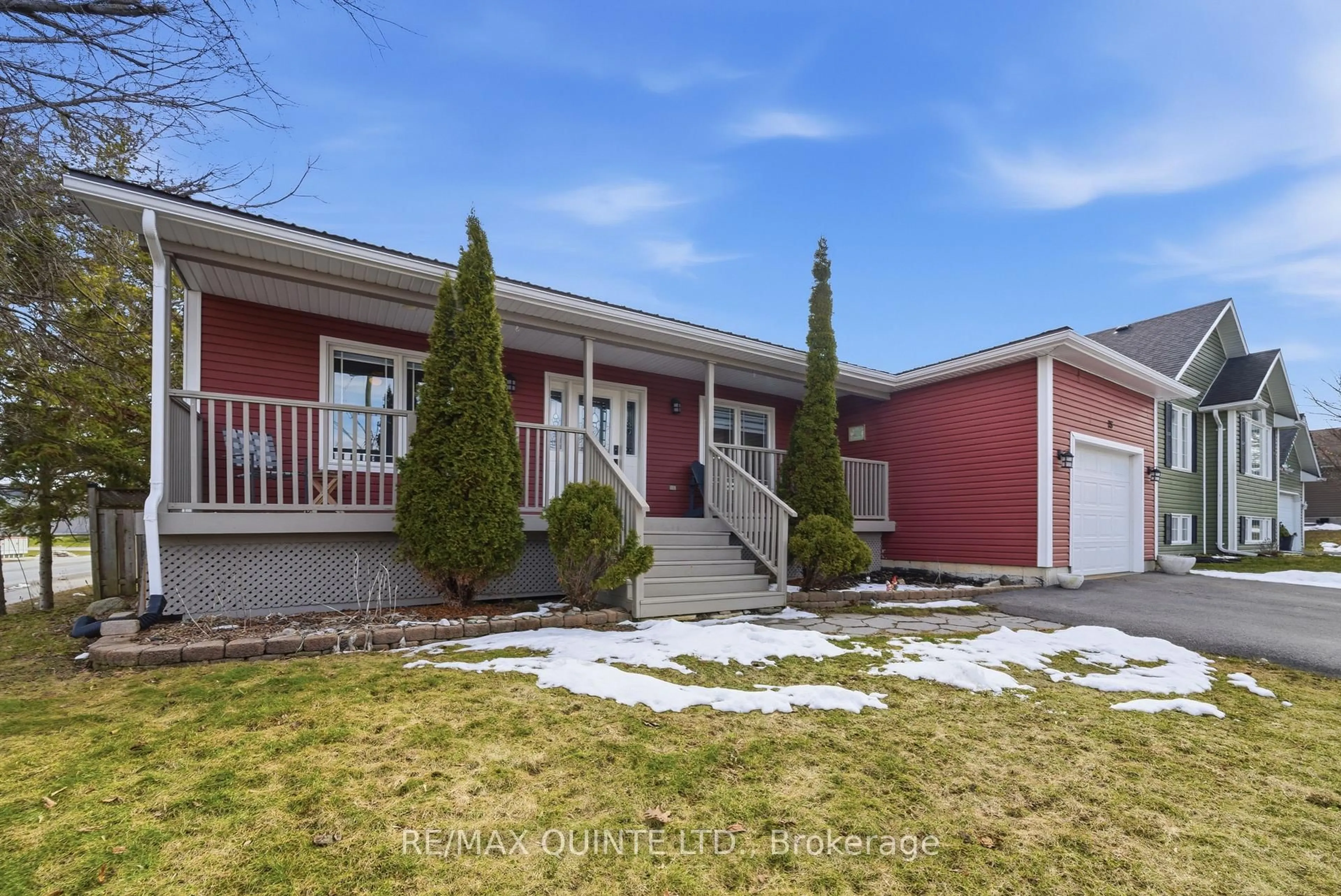 Home with vinyl exterior material, street for 75 Huffman Rd, Hastings Ontario K0K 2C0