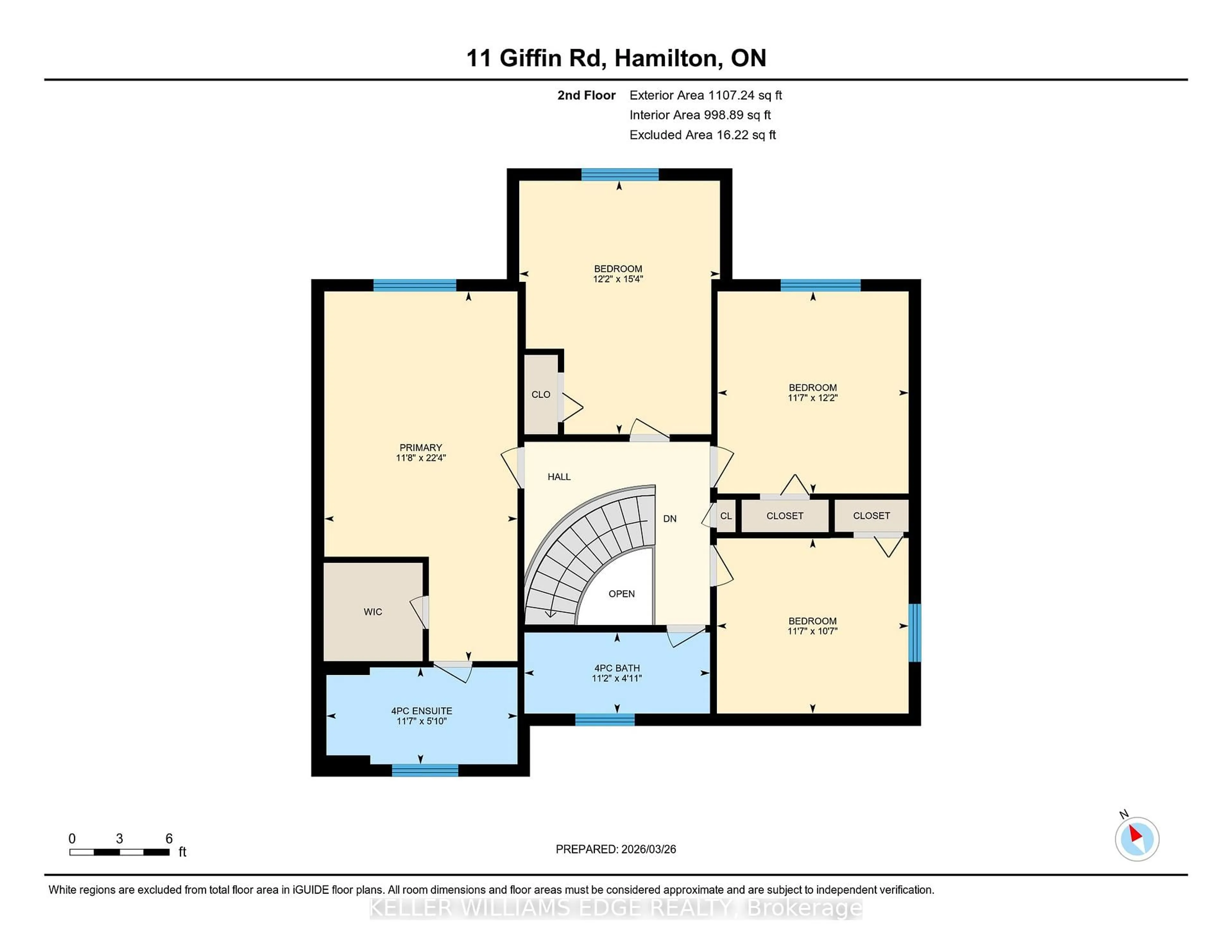 Floor plan for 11 Giffin Rd, Hamilton Ontario L9H 6S4