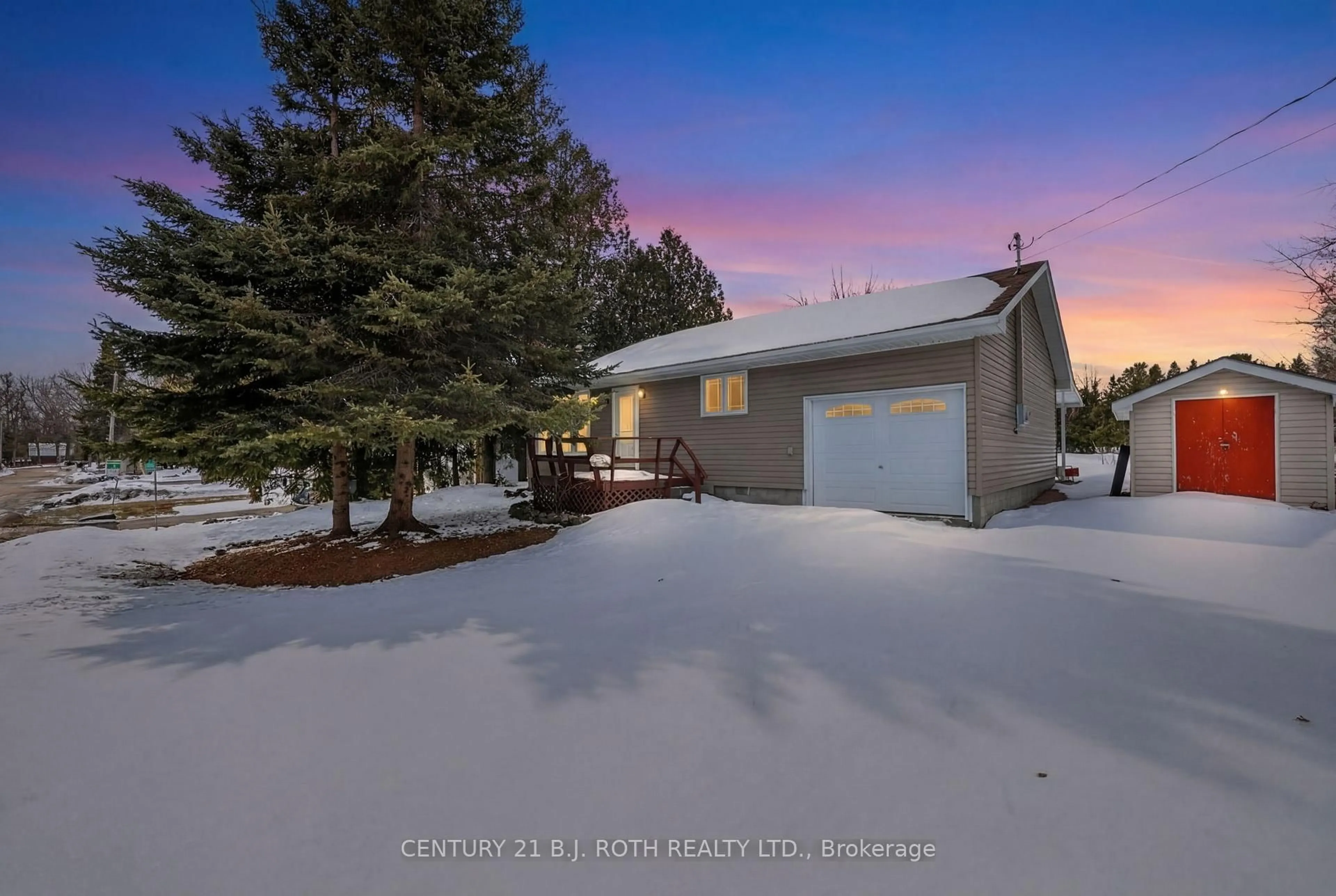 A pic from outside/outdoor area/front of a property/back of a property/a pic from drone, unknown for 21 Treewood Lane, Kawartha Lakes Ontario K0M 2B0