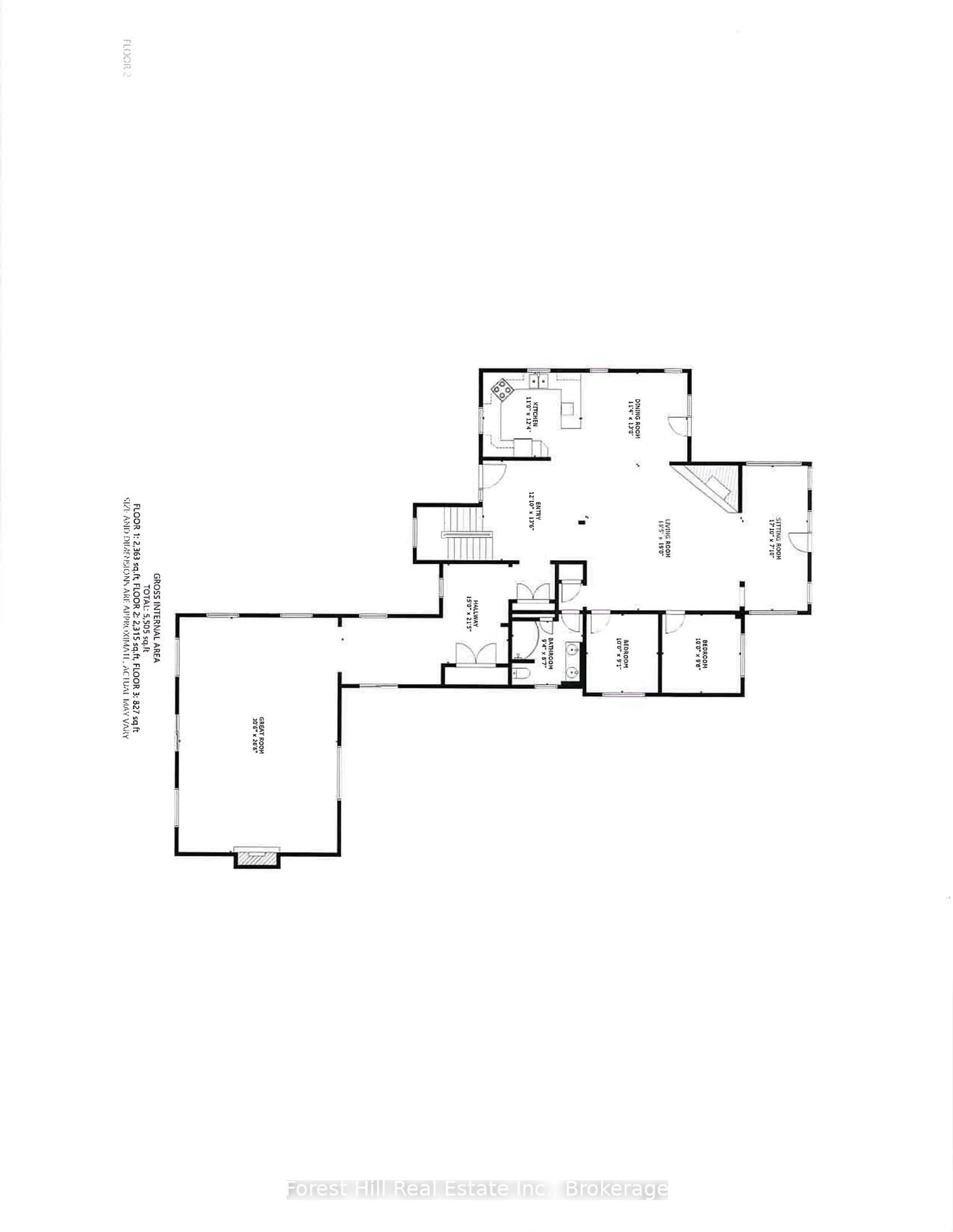 Floor plan for 222 Plantt's Point Rd, Grey Highlands Ontario N0C 1E0