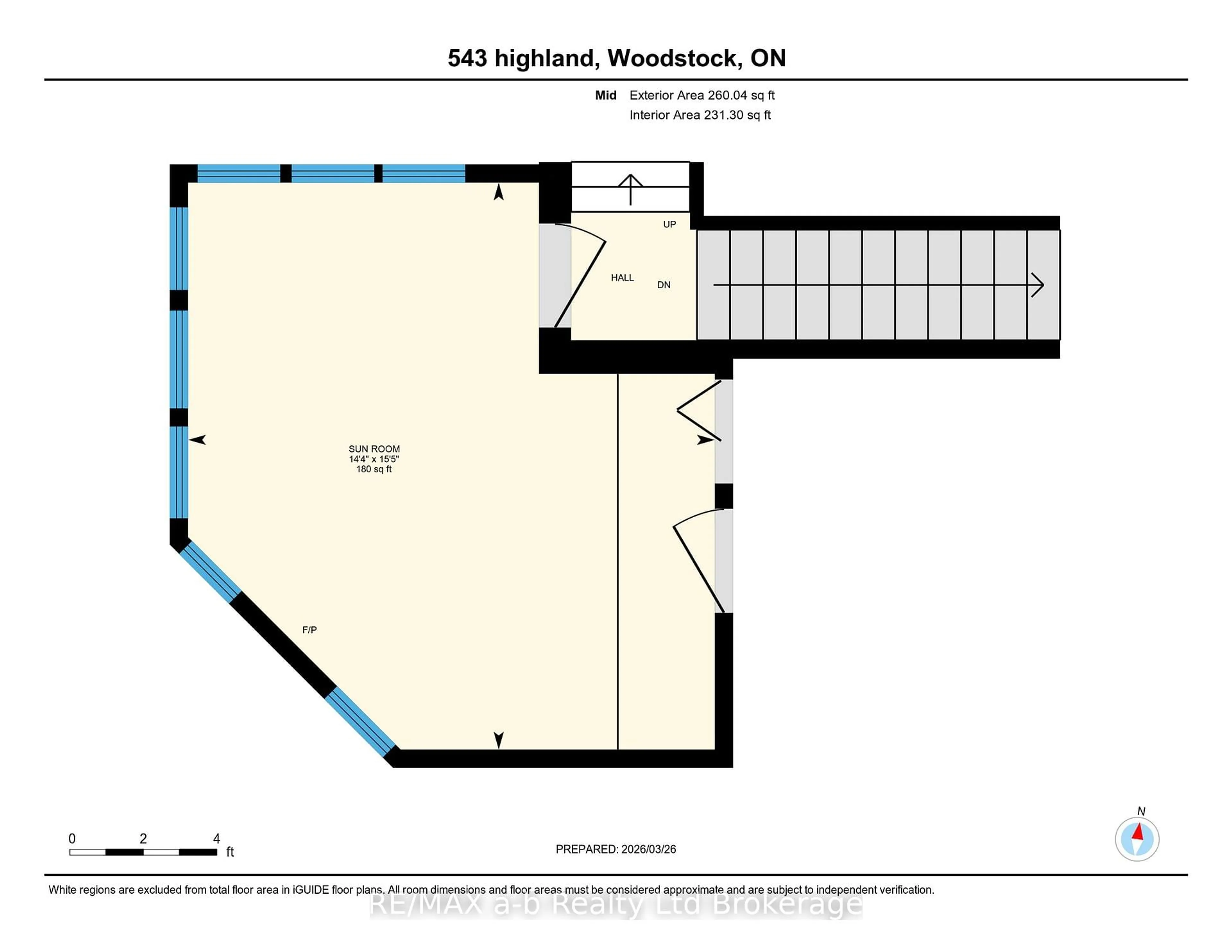 Floor plan for 543 Highland Dr, Woodstock Ontario N4S 5X1