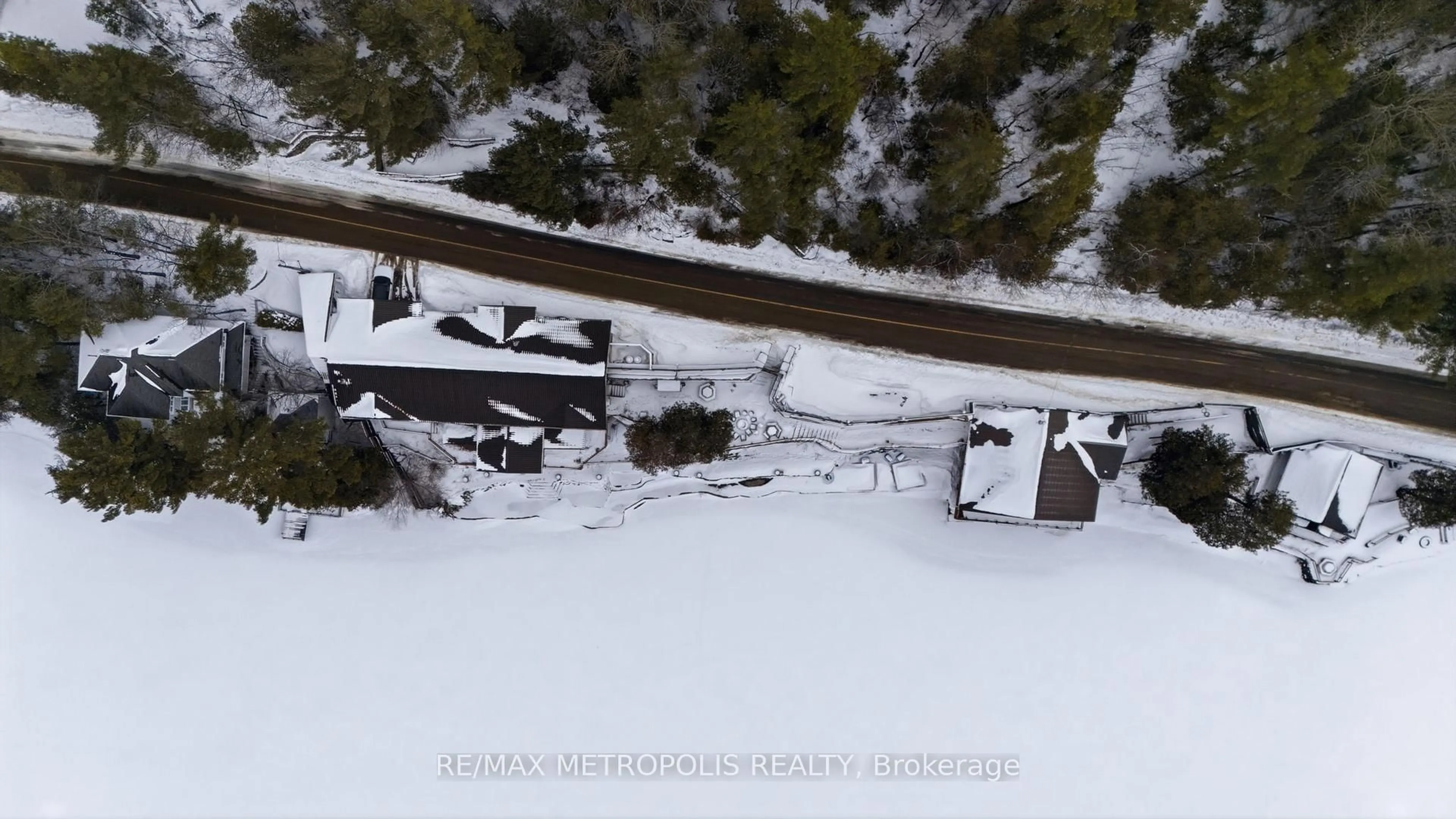 A pic from outside/outdoor area/front of a property/back of a property/a pic from drone, street for 461 The Ridge Rd, Coe Hill Ontario K0L 1P0