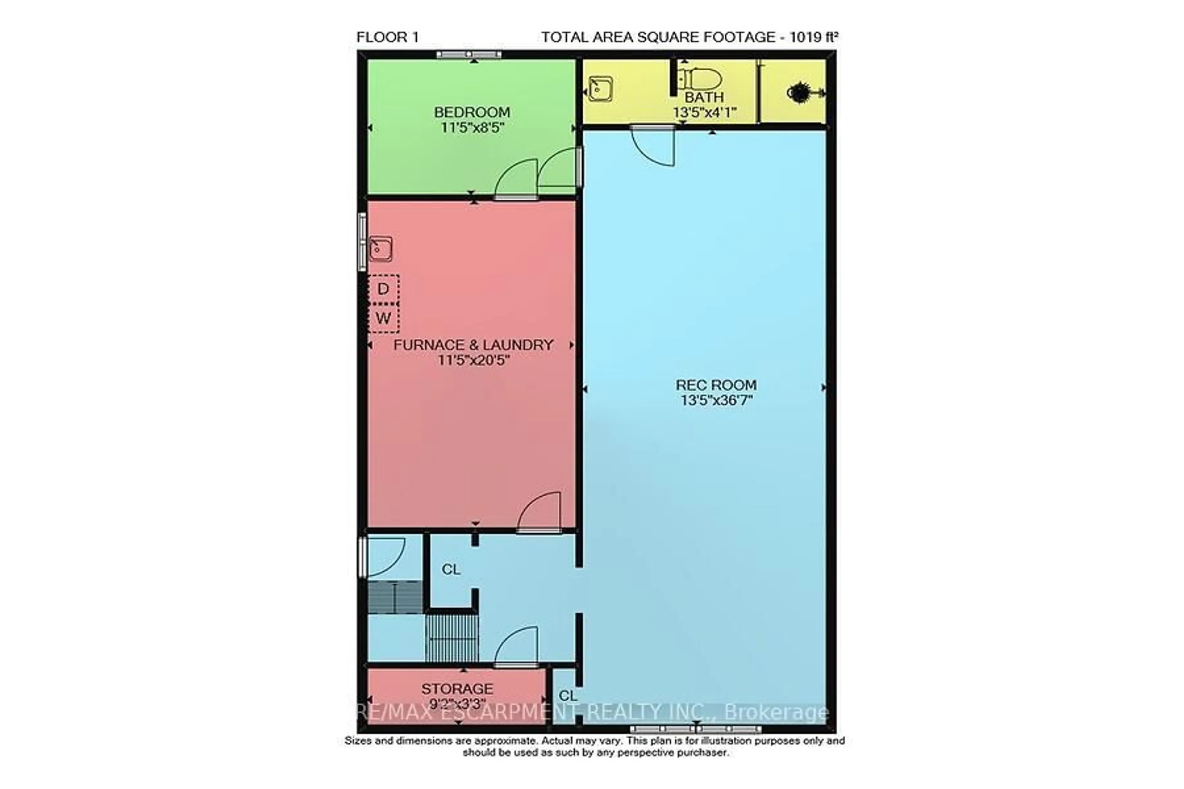 Floor plan for 66 Highridge Ave, Hamilton Ontario L8E 2S1