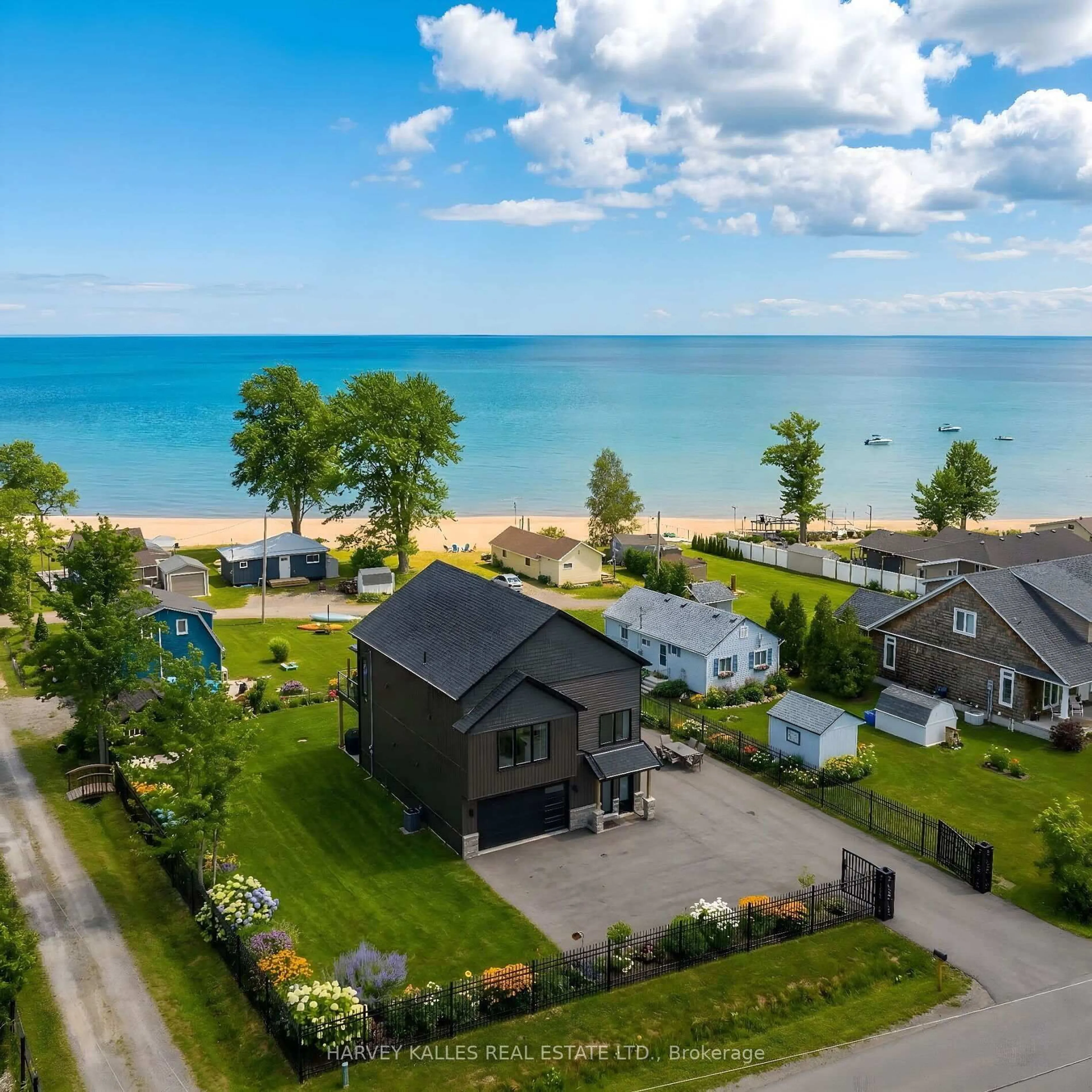 A pic from outside/outdoor area/front of a property/back of a property/a pic from drone, water/lake/river/ocean view for 3184 Lakeshore Rd, Haldimand Ontario N1A 2W8