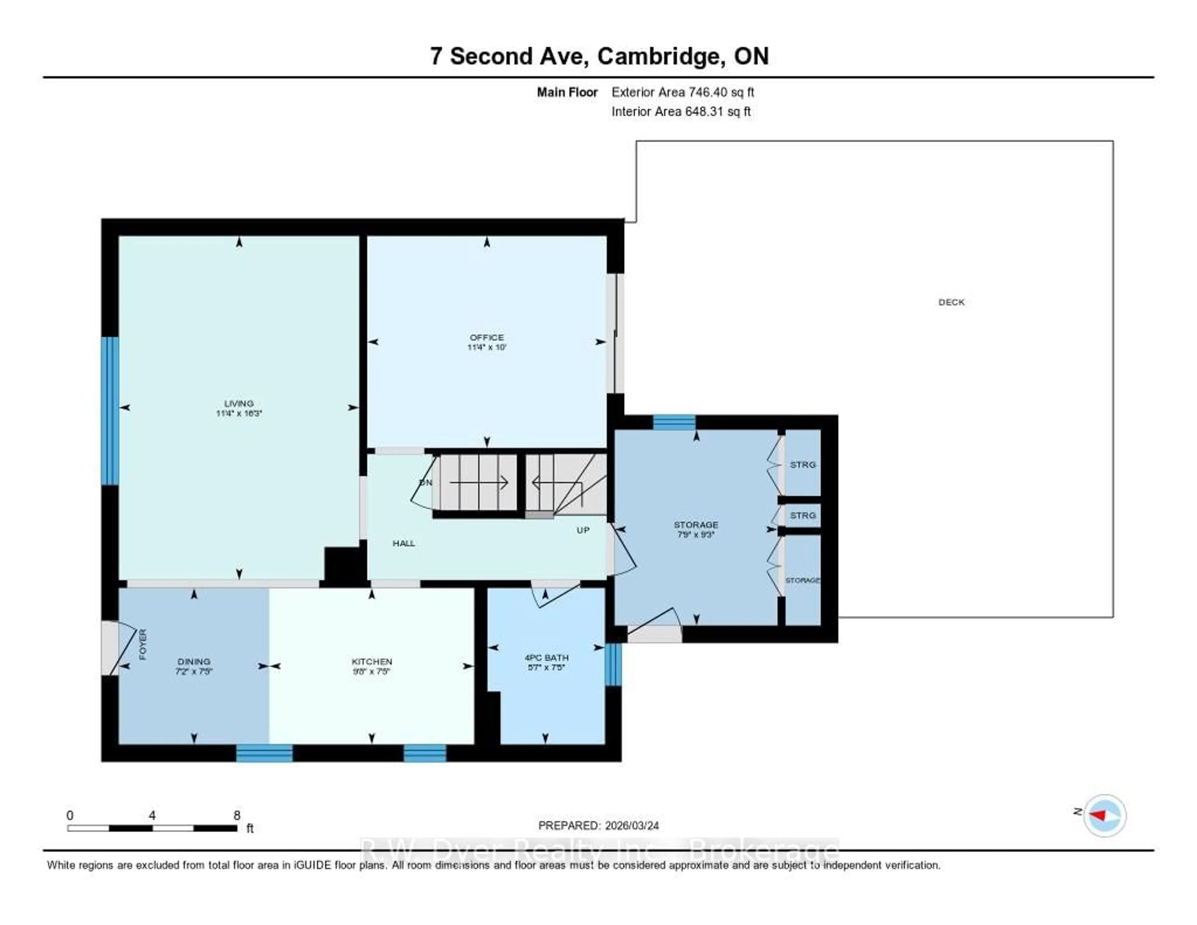 Floor plan for 7 Second Ave, Cambridge Ontario N1S 2B7