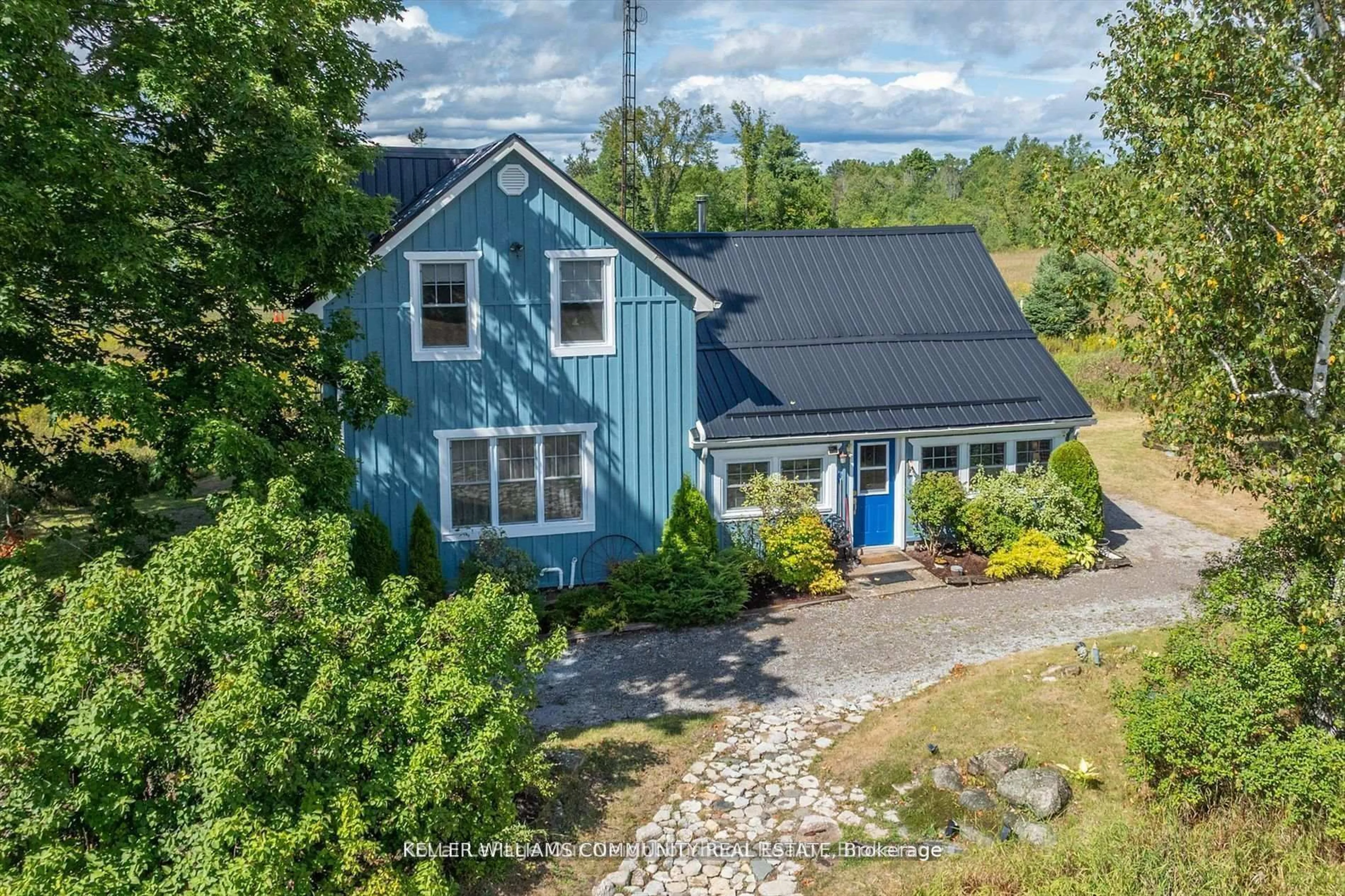 A pic from outside/outdoor area/front of a property/back of a property/a pic from drone, water/lake/river/ocean view for 372 County Road 41 Rd, Kawartha Lakes Ontario K0M 2B0