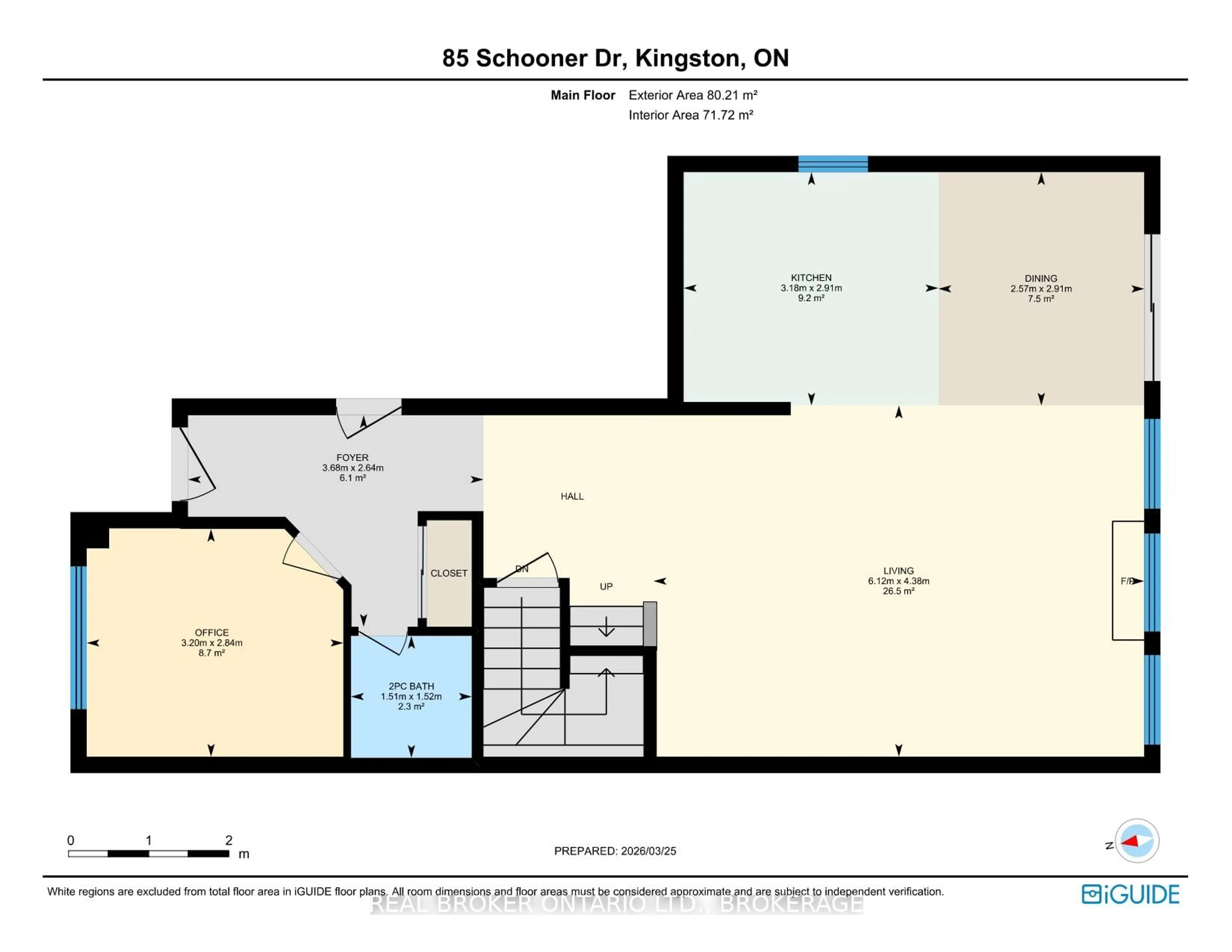 Floor plan for 85 Schooner Dr, Kingston Ontario K7K 7K1