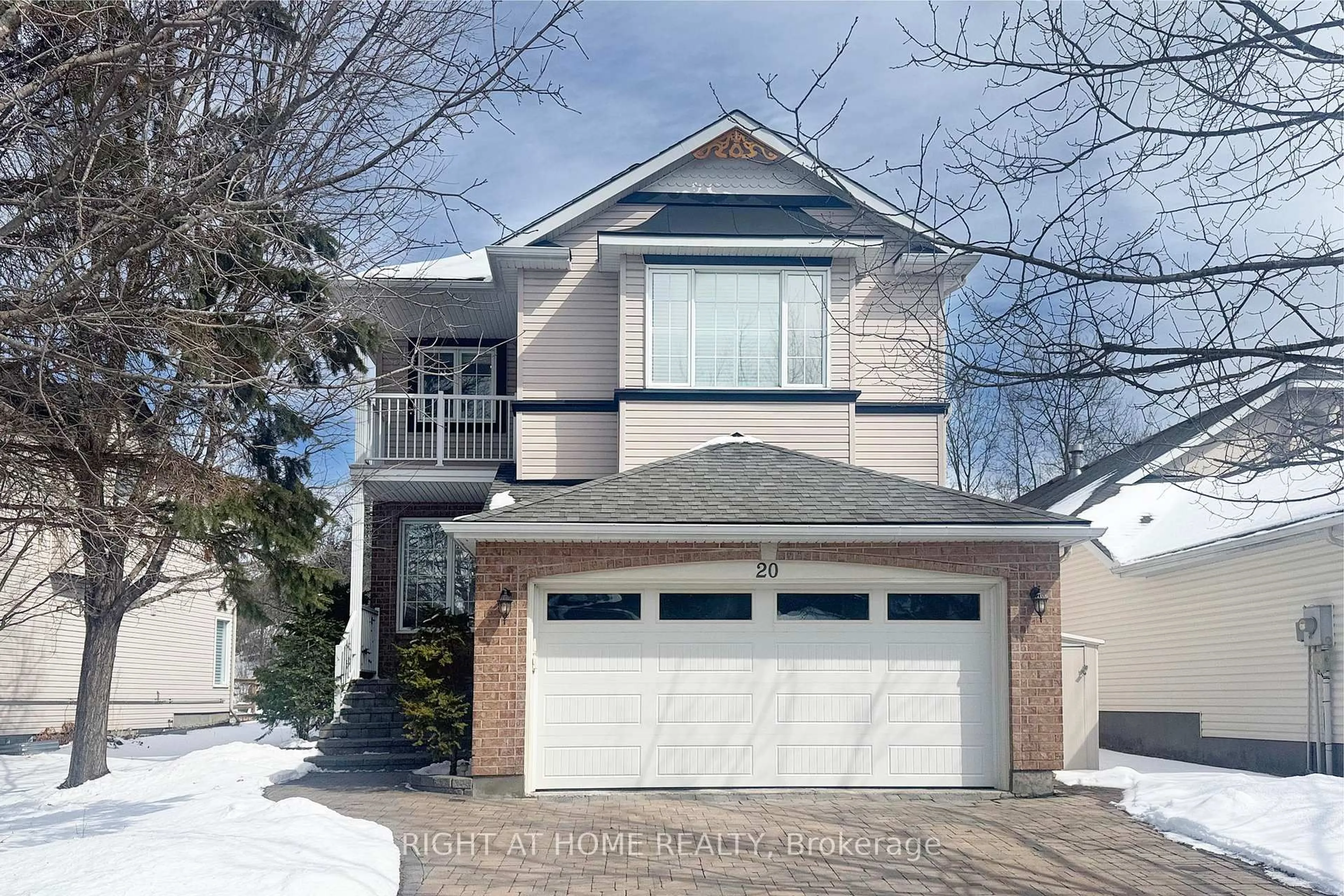 Home with brick exterior material, street for 20 EVANSHEN Cres, Ottawa Ontario K2K 2Z6