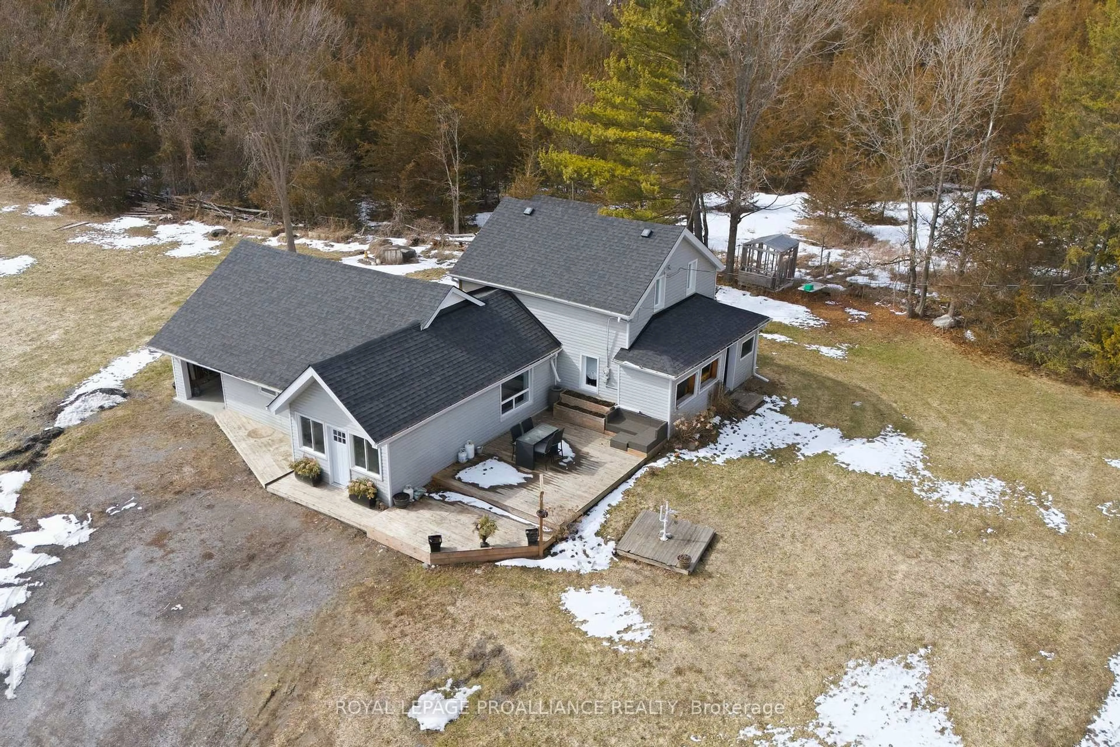 A pic from outside/outdoor area/front of a property/back of a property/a pic from drone, unknown for 1957 READ Rd, Belleville Ontario K0K 2Y0