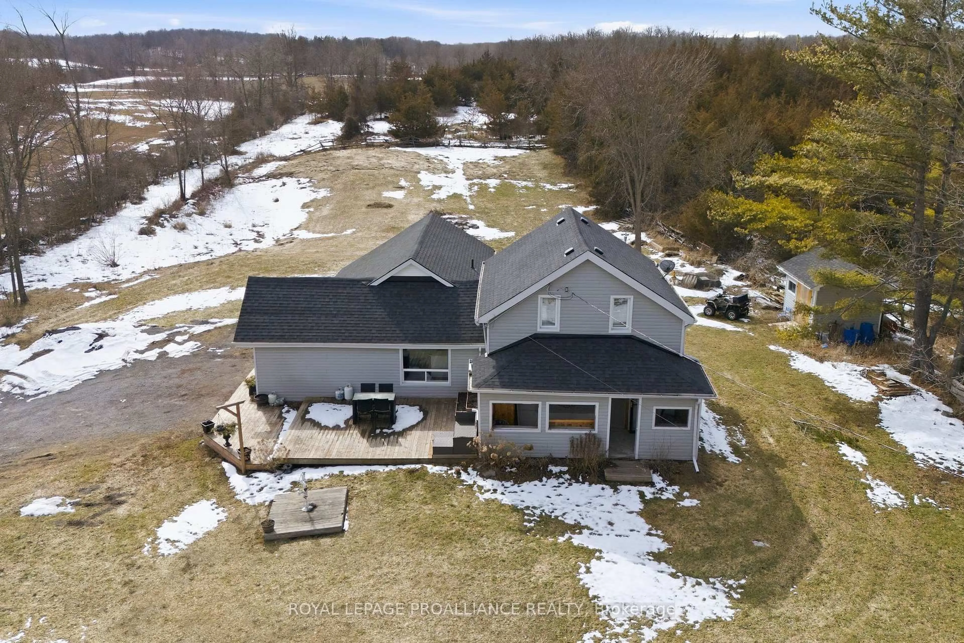 A pic from outside/outdoor area/front of a property/back of a property/a pic from drone, building for 1957 READ Rd, Belleville Ontario K0K 2Y0