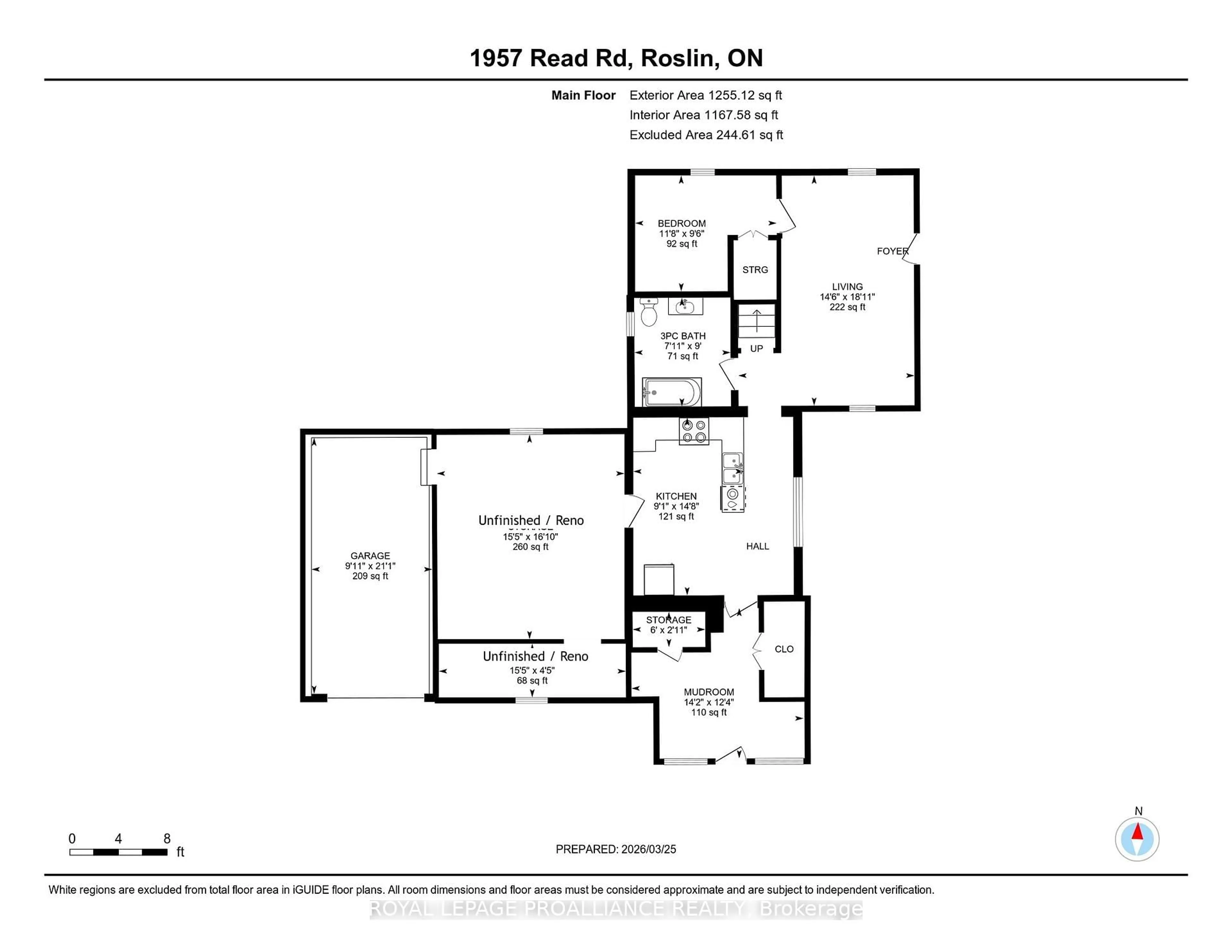 Floor plan for 1957 READ Rd, Belleville Ontario K0K 2Y0
