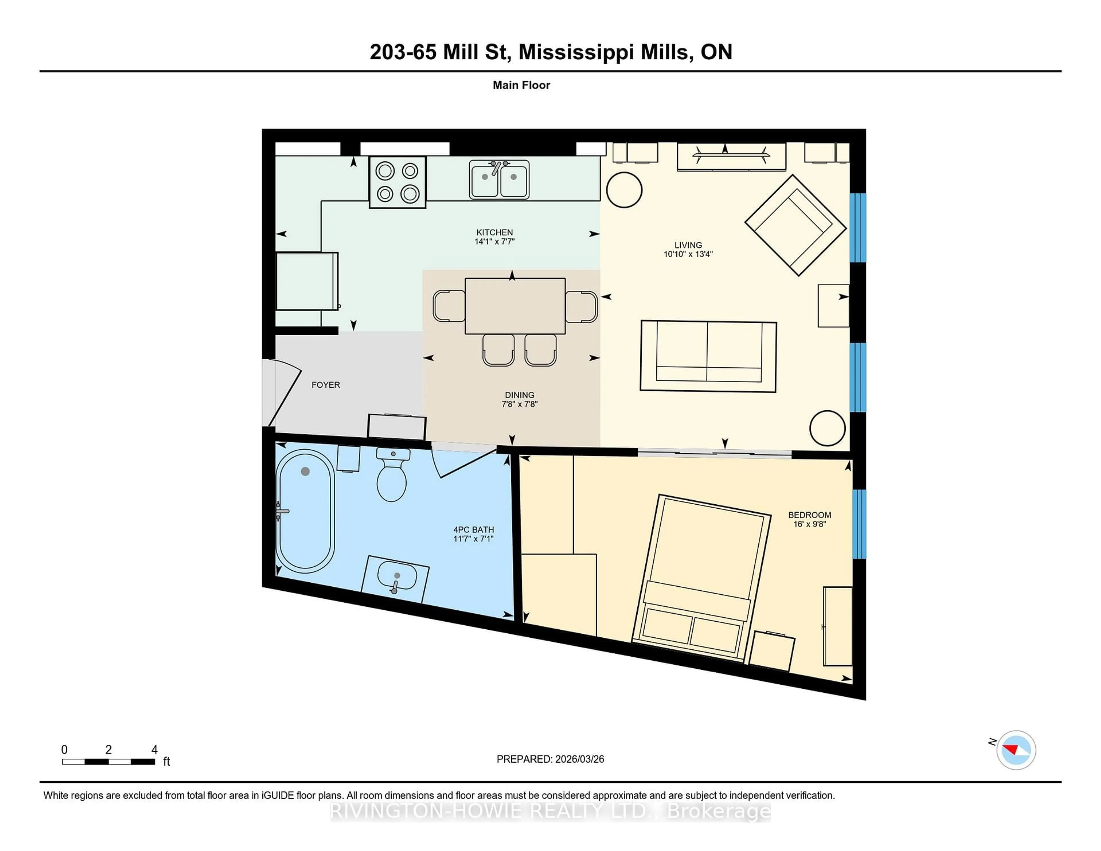 Floor plan for 65 Mill St #203, Almonte Ontario K0A 1A0