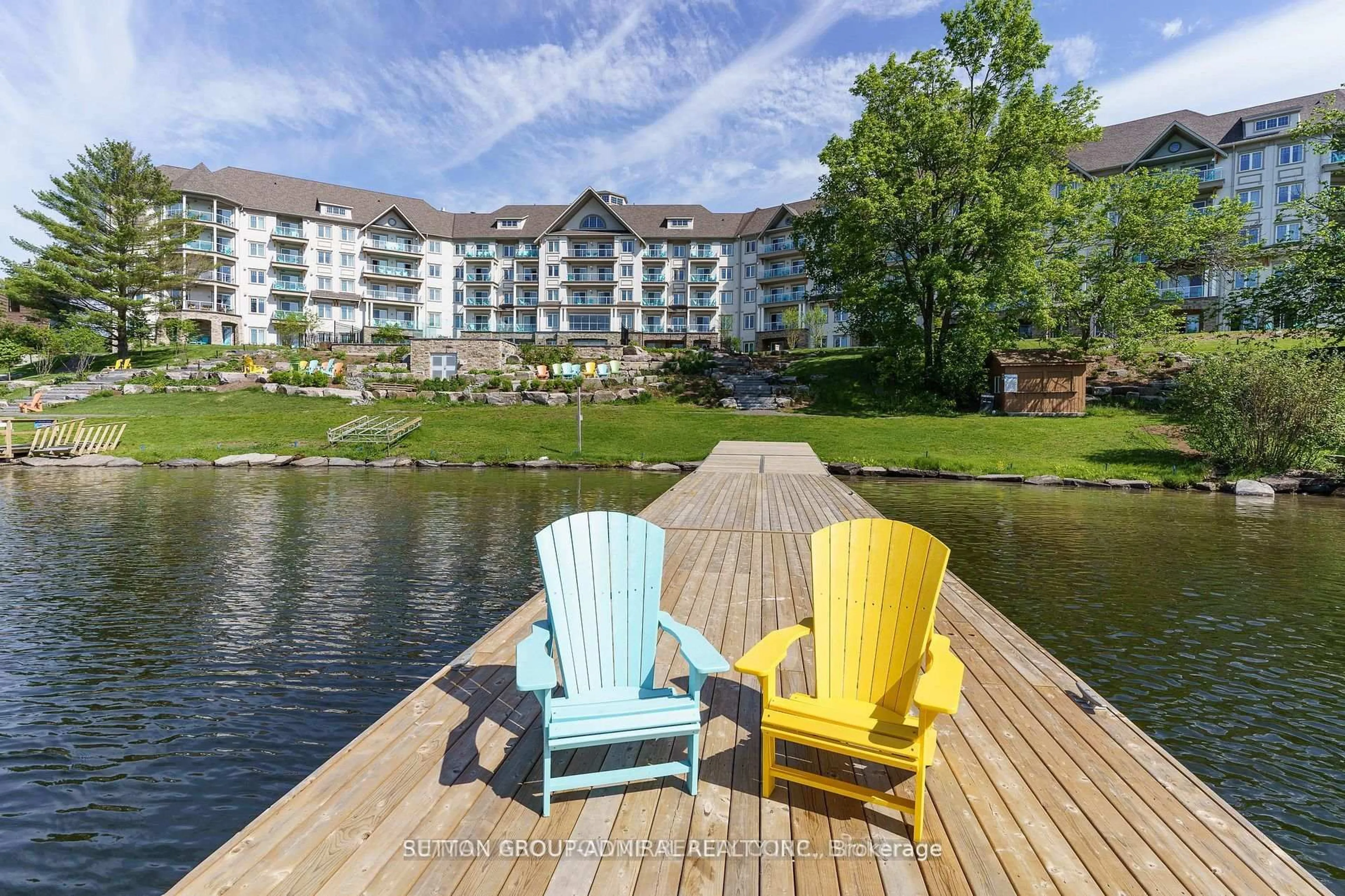 Patio, water/lake/river/ocean view for 25 Pen Lake Point Rd #425, Huntsville Ontario P1H 1A9
