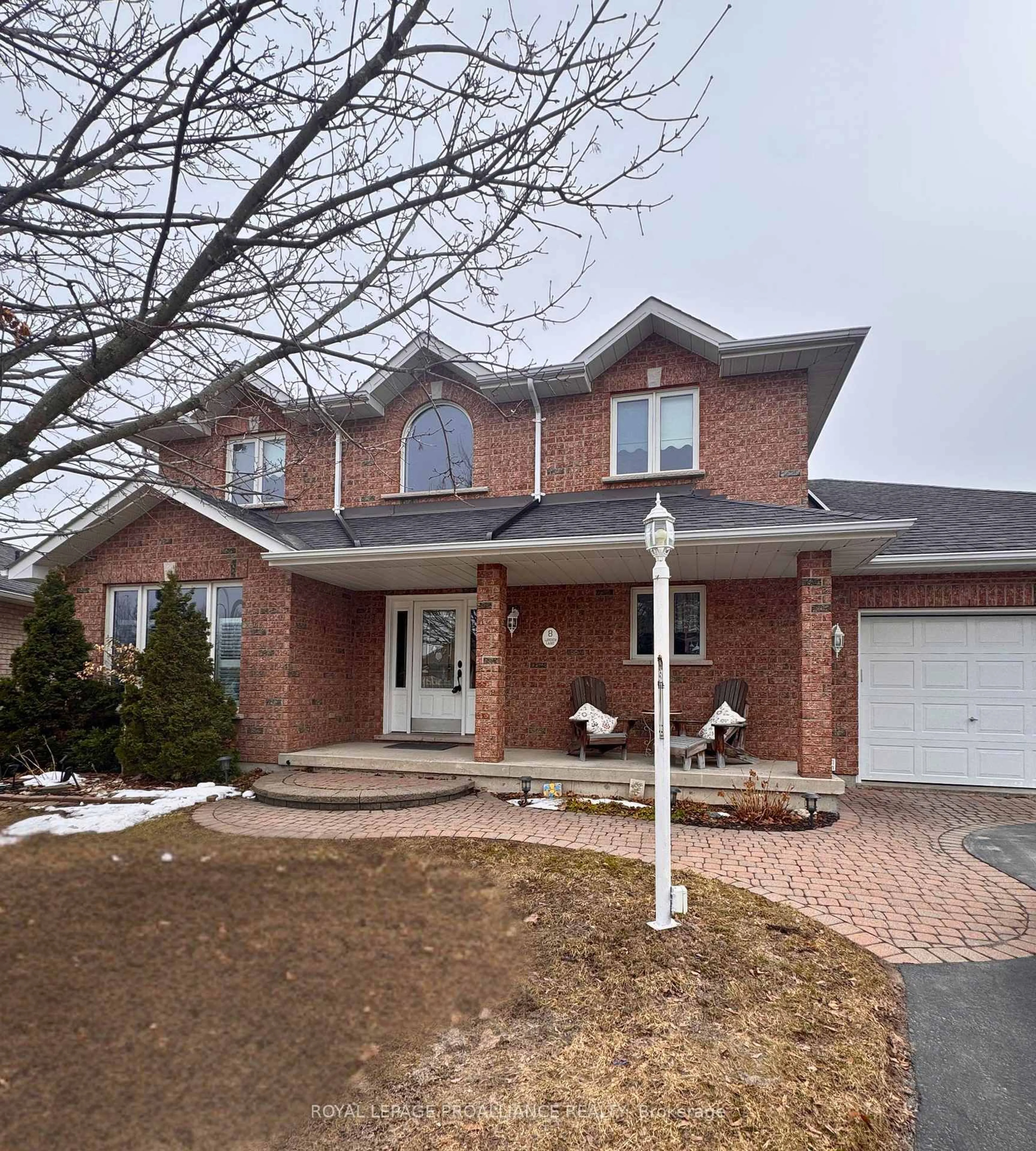 Home with brick exterior material, street for 8 Linden Lane, Belleville Ontario K8N 5W9