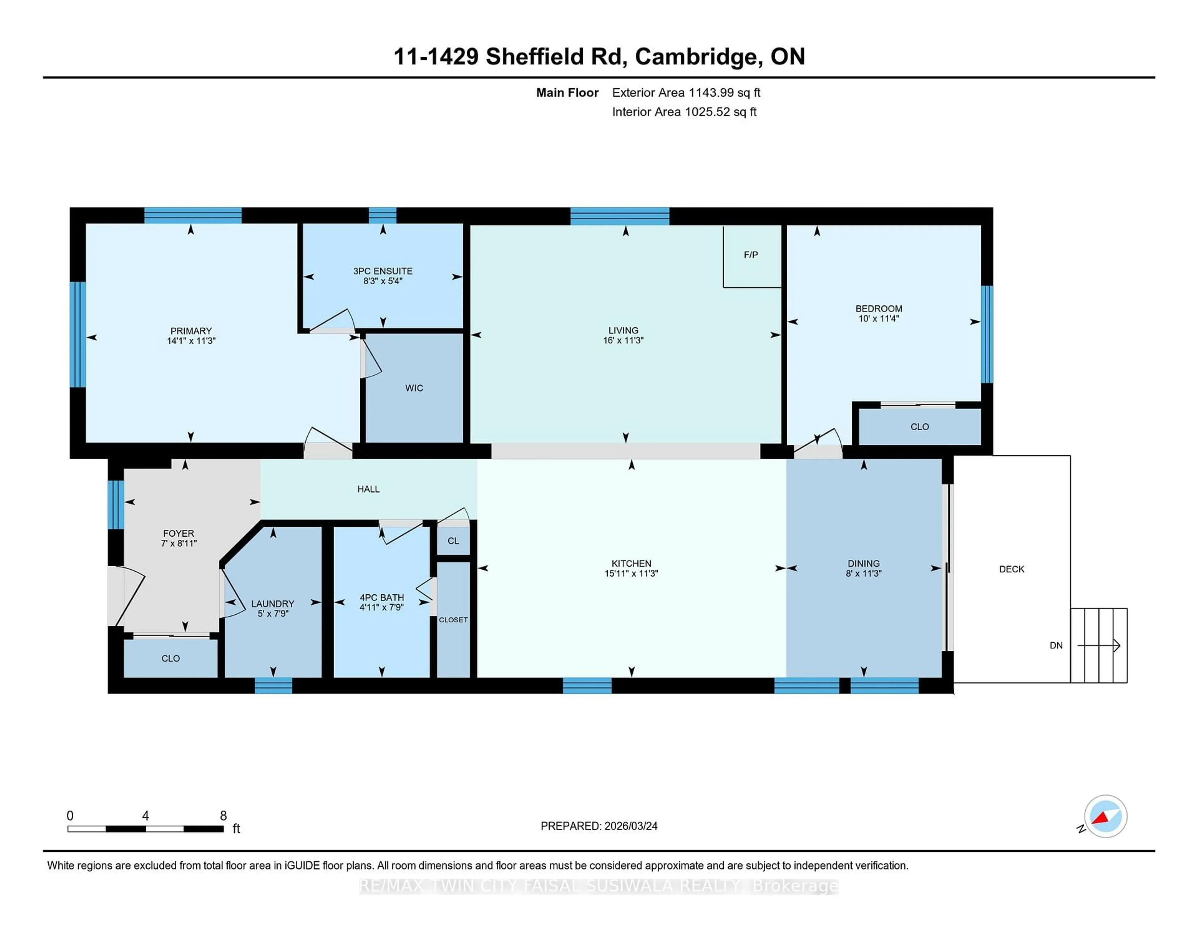 Floor plan for 1429 SHEFFIELD Rd #11, Hamilton Ontario N1R 8B2