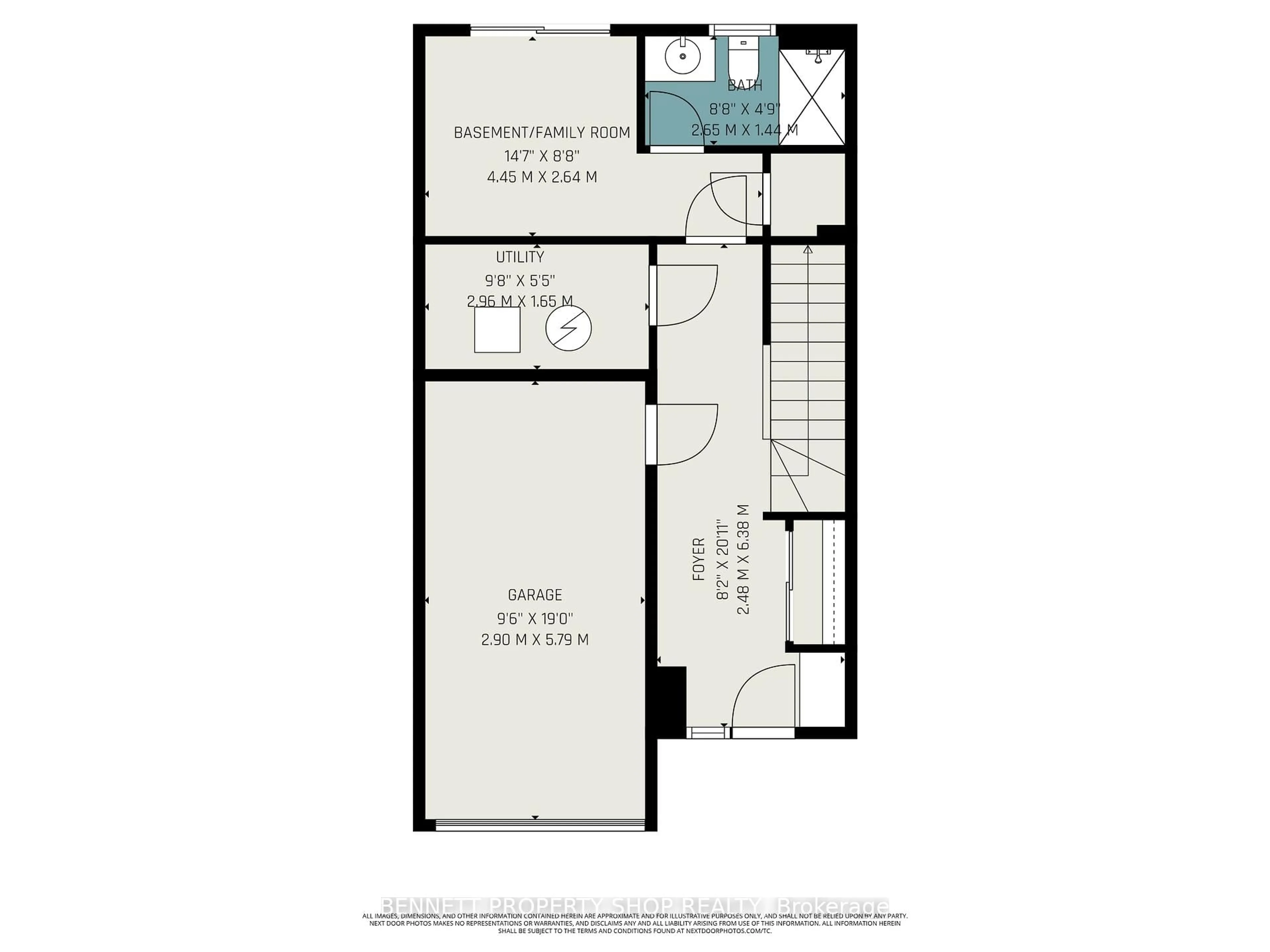 Floor plan for 2412 Watercolours Way, Ottawa Ontario K2J 7A9