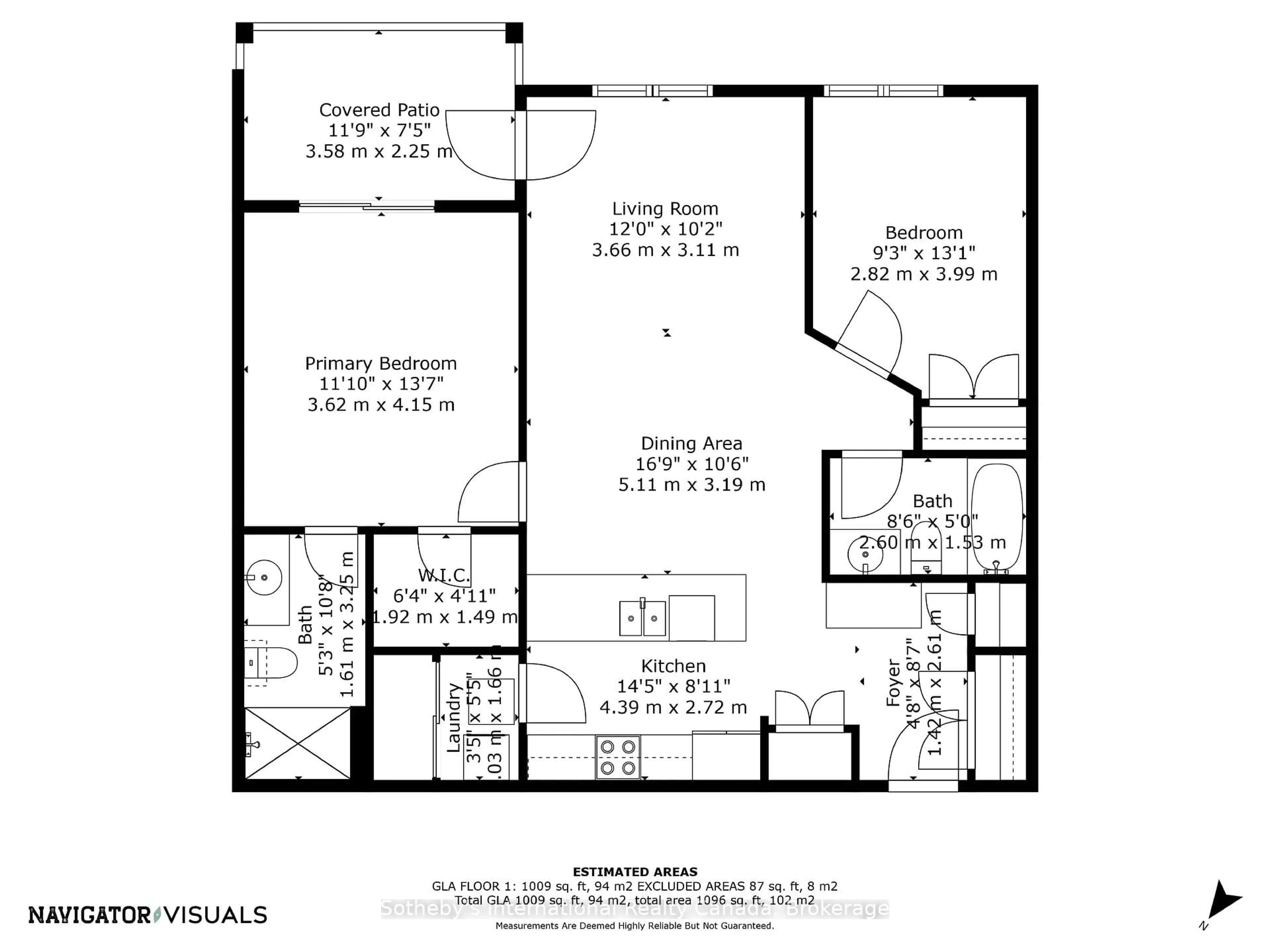 Floor plan for 391B Manitoba St #103, Bracebridge Ontario P1L 0B5
