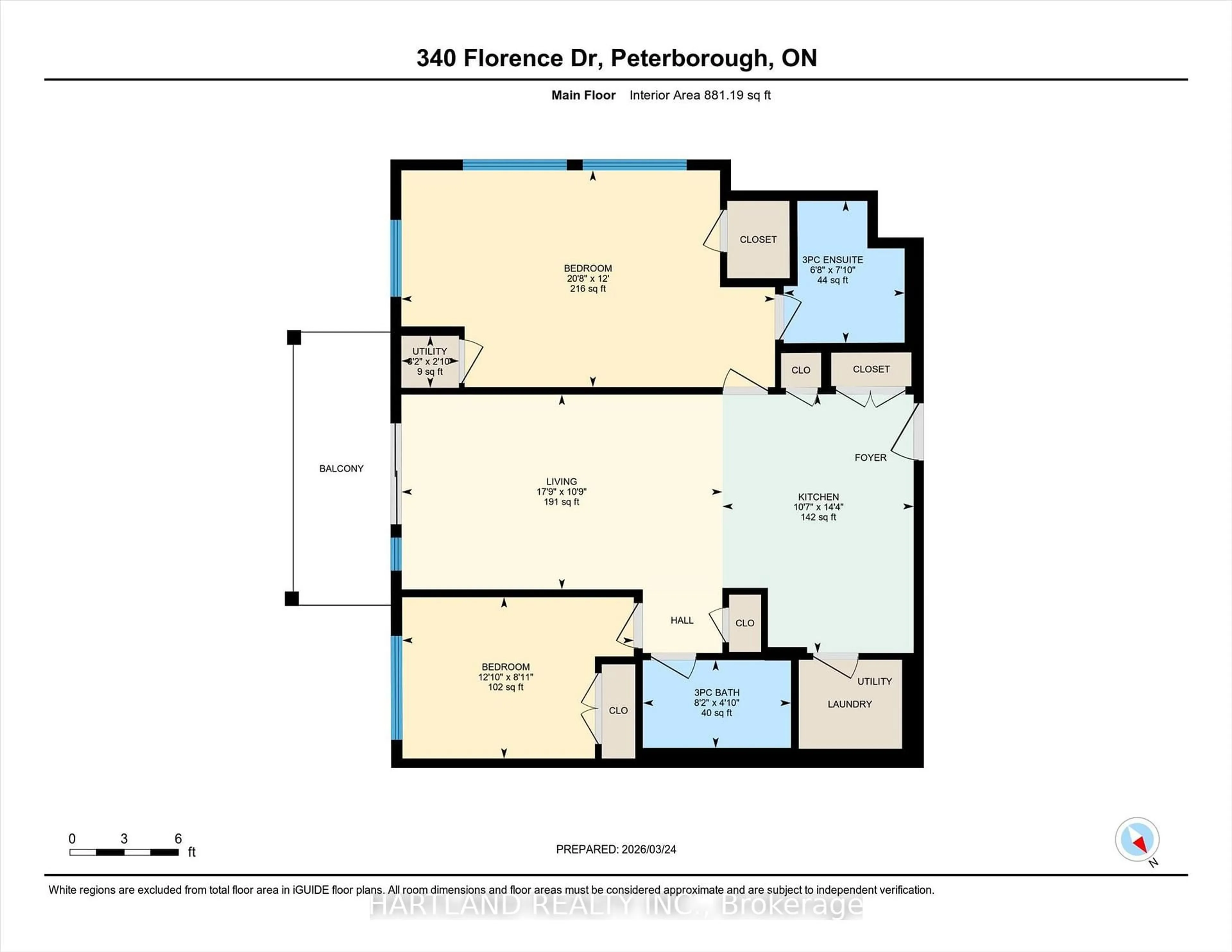 Floor plan for 340 Florence Dr #210, Peterborough Ontario K9J 0K4