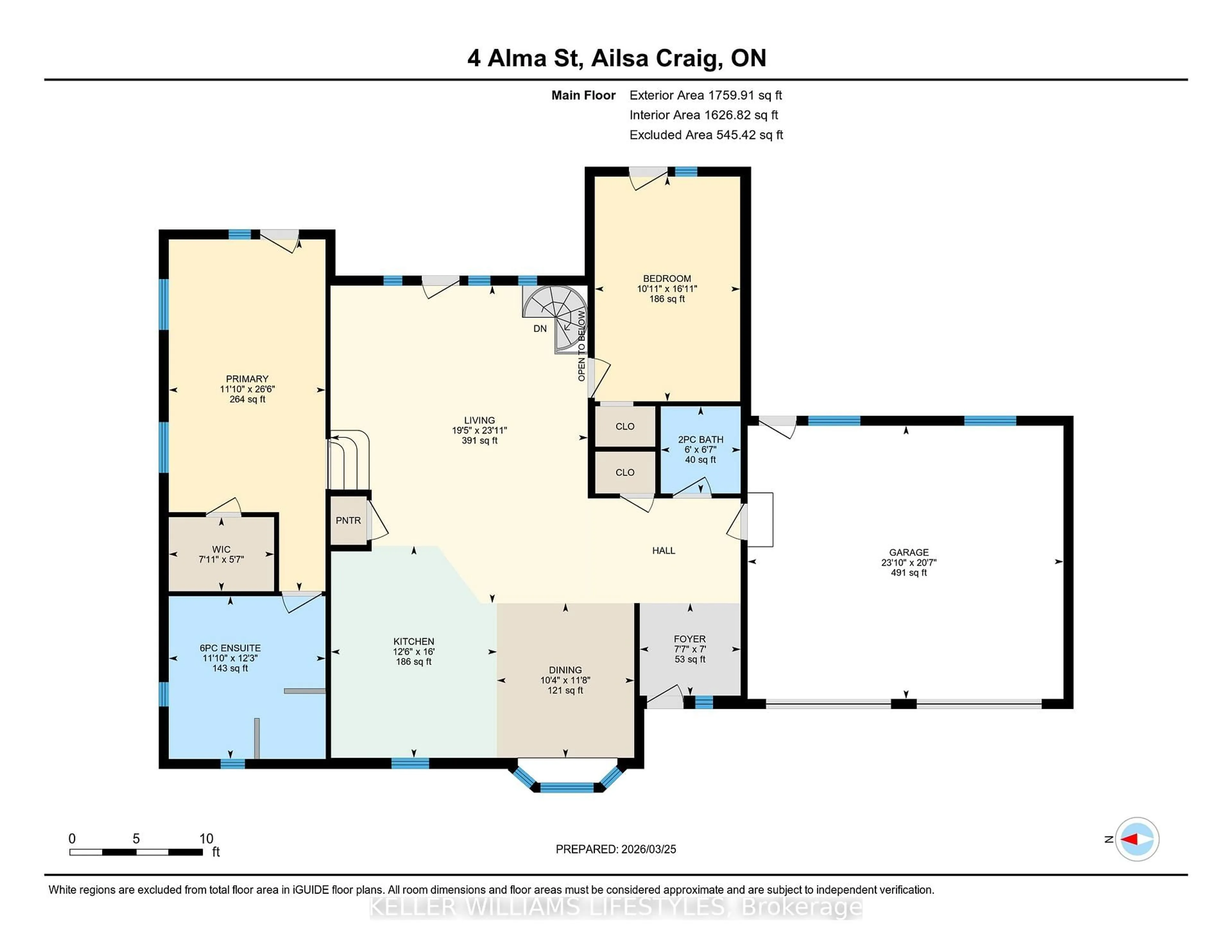 Floor plan for 4 Alma St, North Middlesex Ontario N0M 1A0