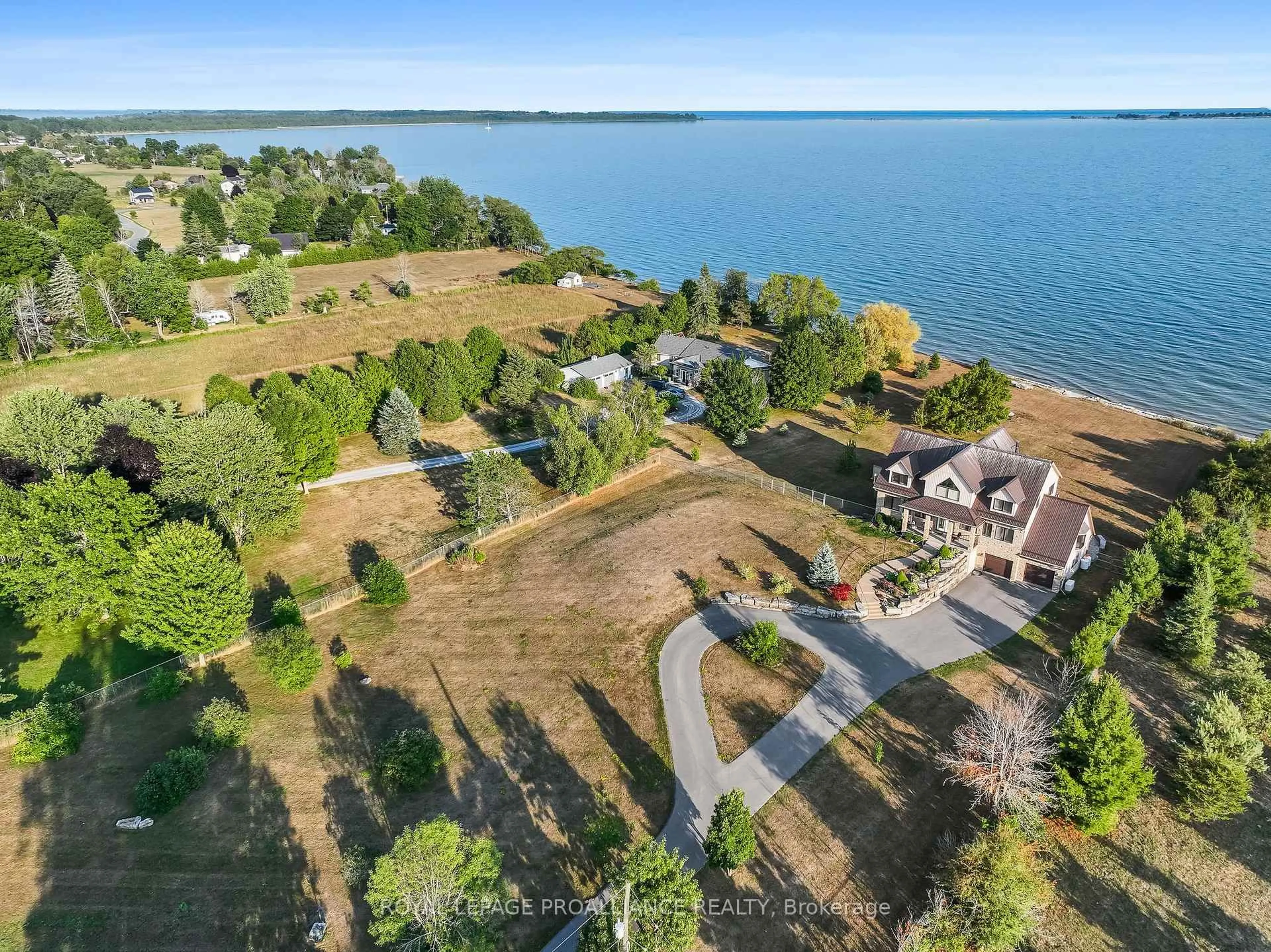 A pic from outside/outdoor area/front of a property/back of a property/a pic from drone, water/lake/river/ocean view for 263 Lakeshore Rd, Brighton Ontario K0K 1H0