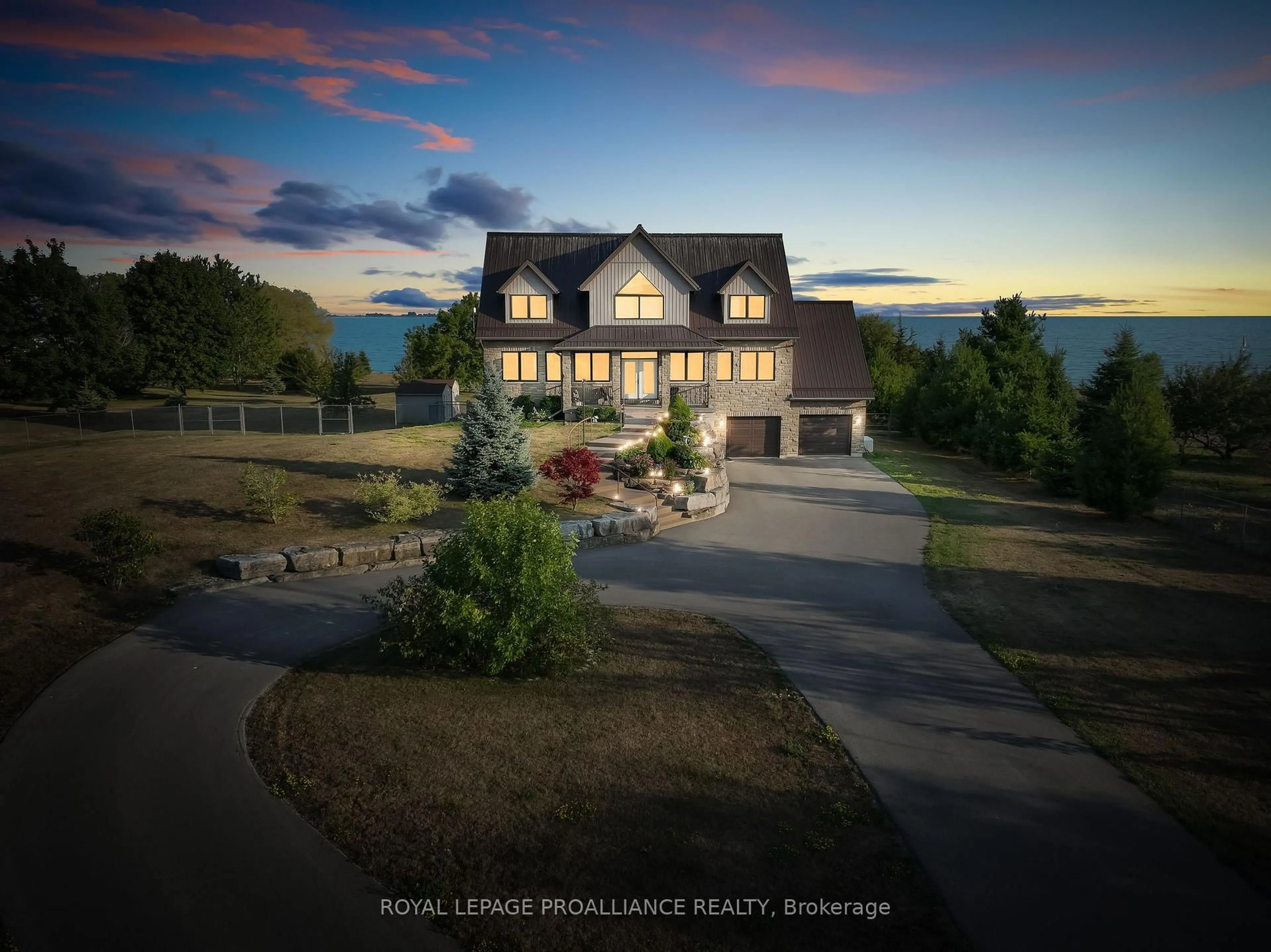 A pic from outside/outdoor area/front of a property/back of a property/a pic from drone, water/lake/river/ocean view for 263 Lakeshore Rd, Brighton Ontario K0K 1H0