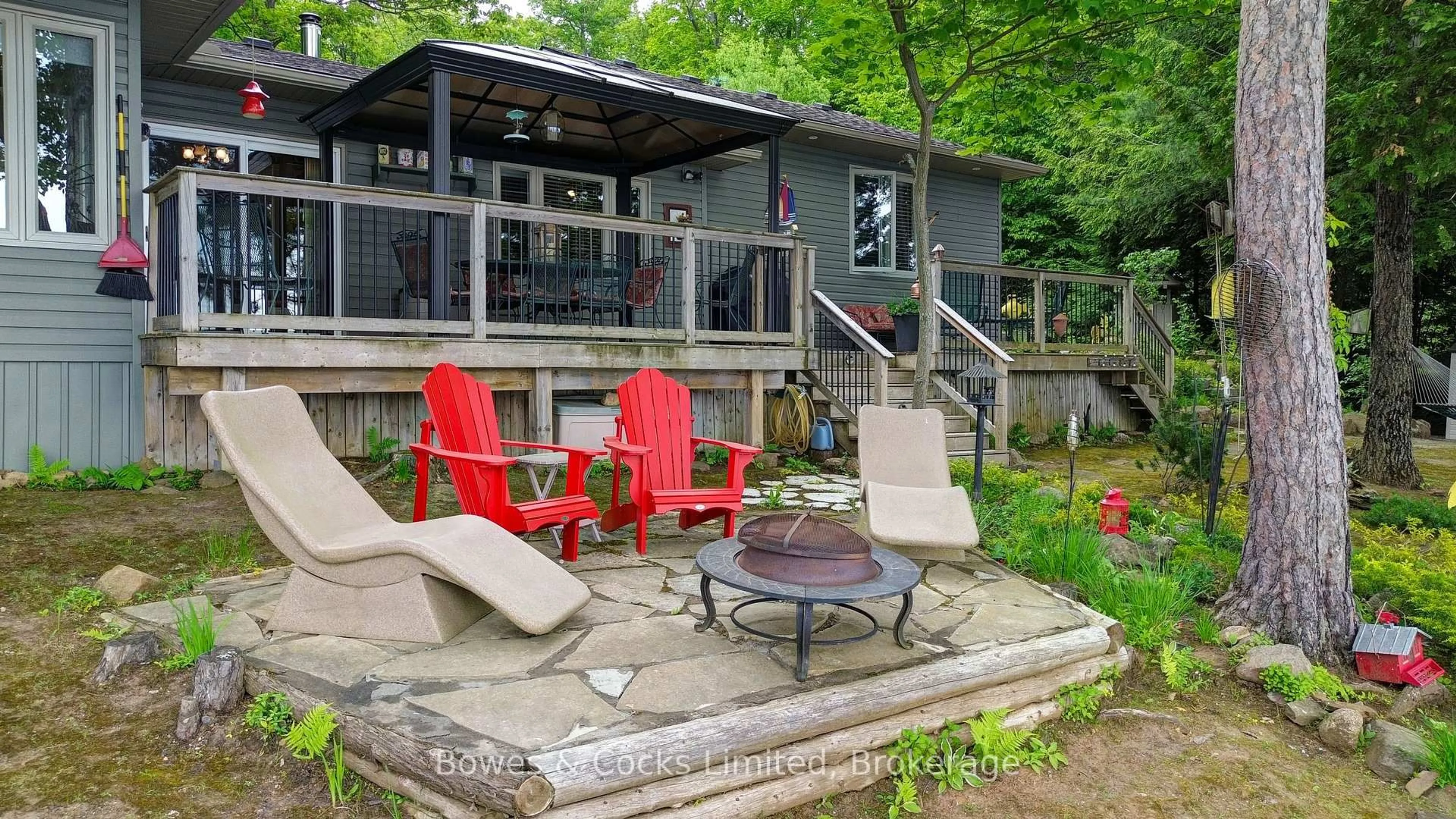 Patio, water/lake/river/ocean view for 754 Renwick Rd, North Kawartha Ontario K0L 1A0