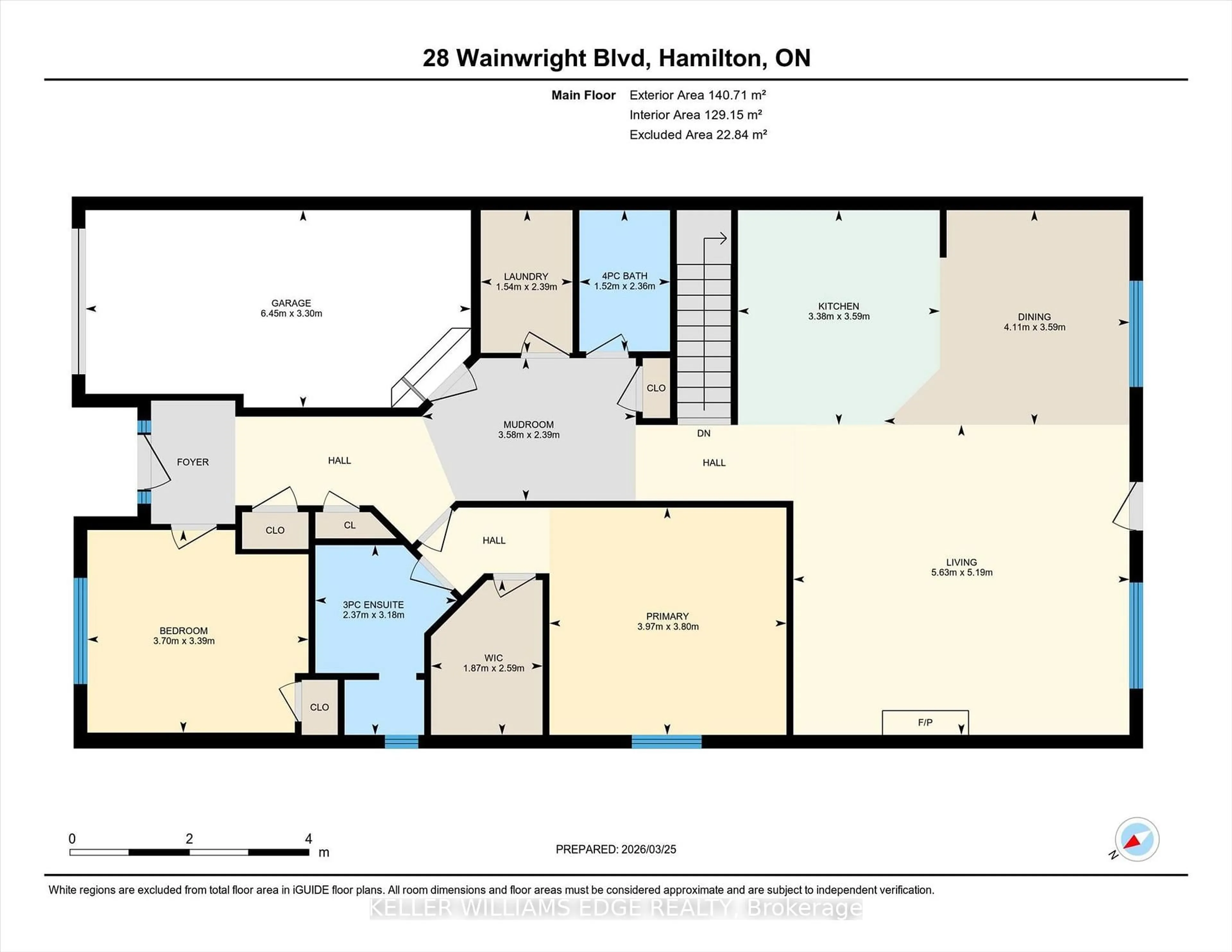 Floor plan for 28 Wainwright Blvd, Hamilton Ontario L9H 7N5