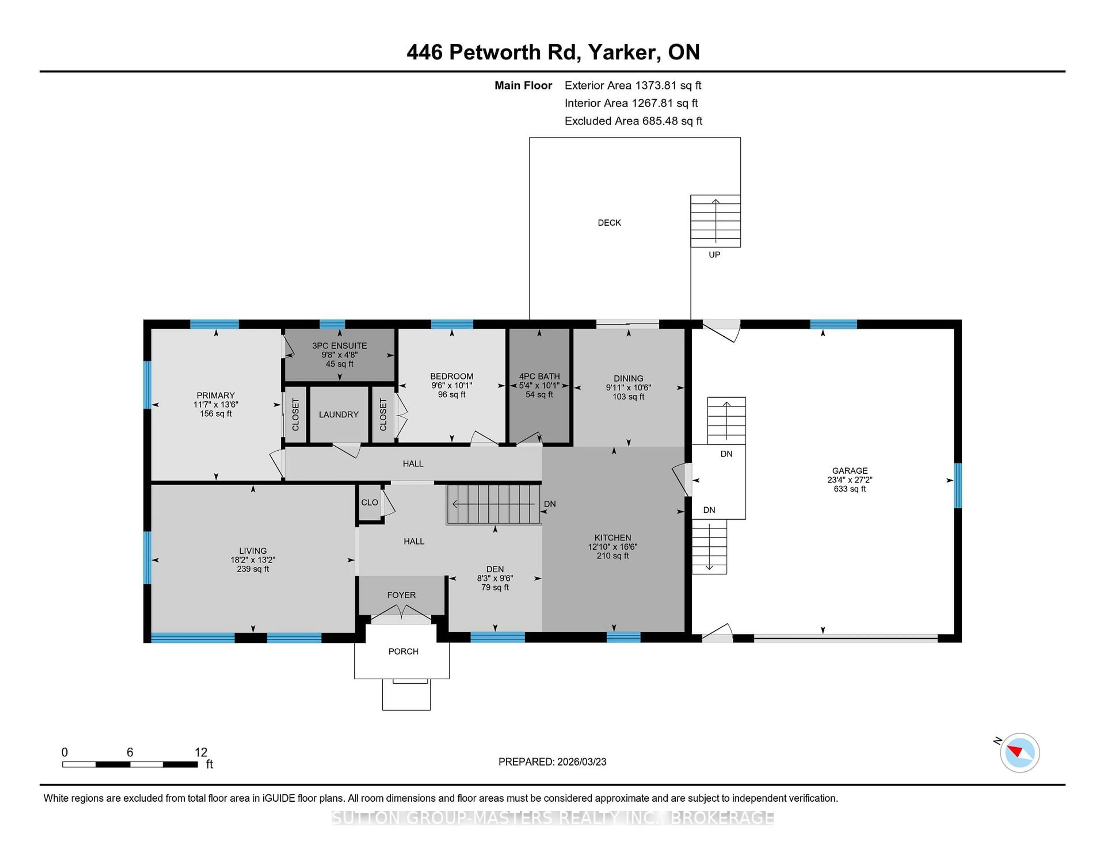 Floor plan for 446 Petworth Rd, Yarker Ontario K0K 3N0