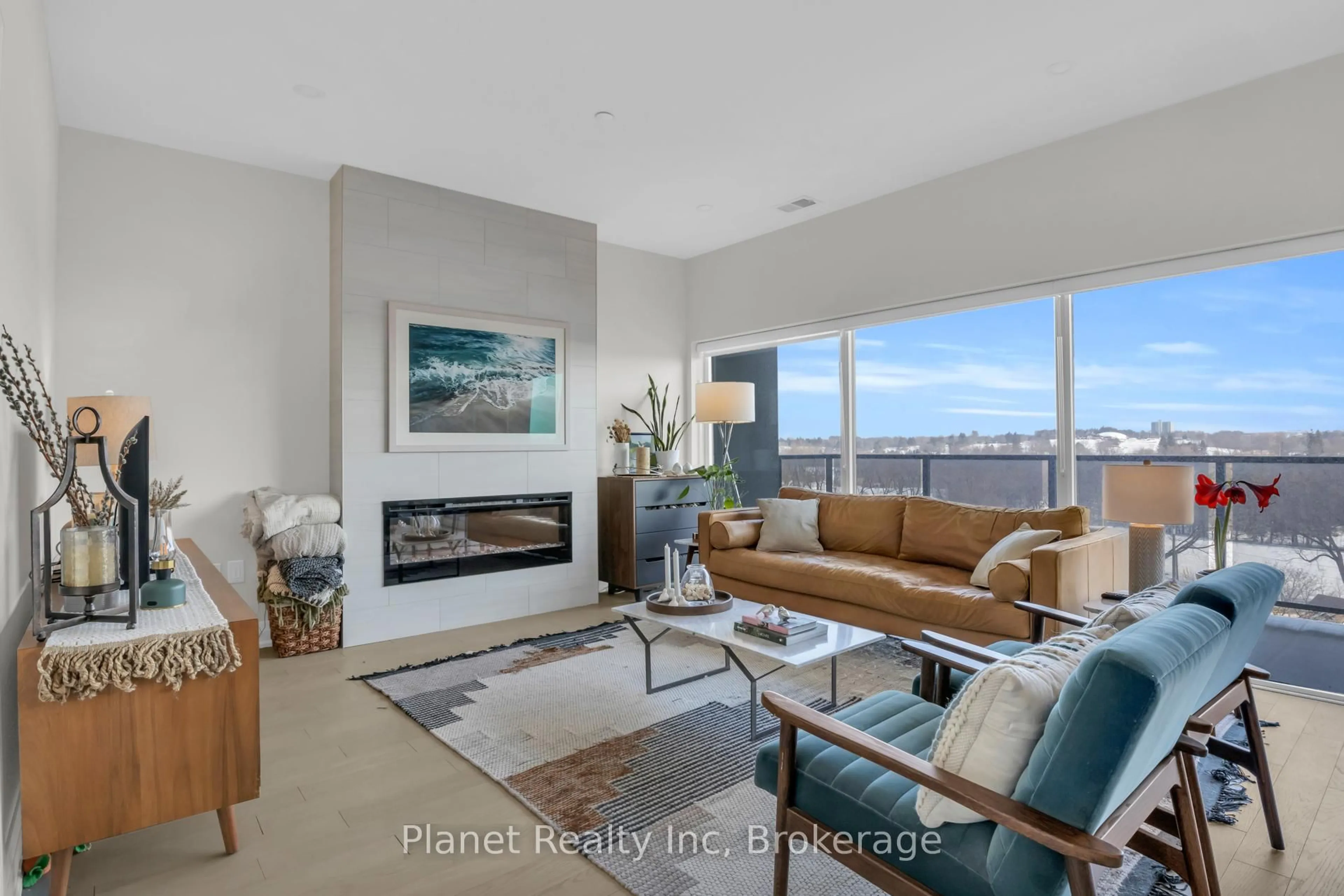 Living room with furniture, unknown for 71 Wyndham St #712, Guelph Ontario N1E 5R3