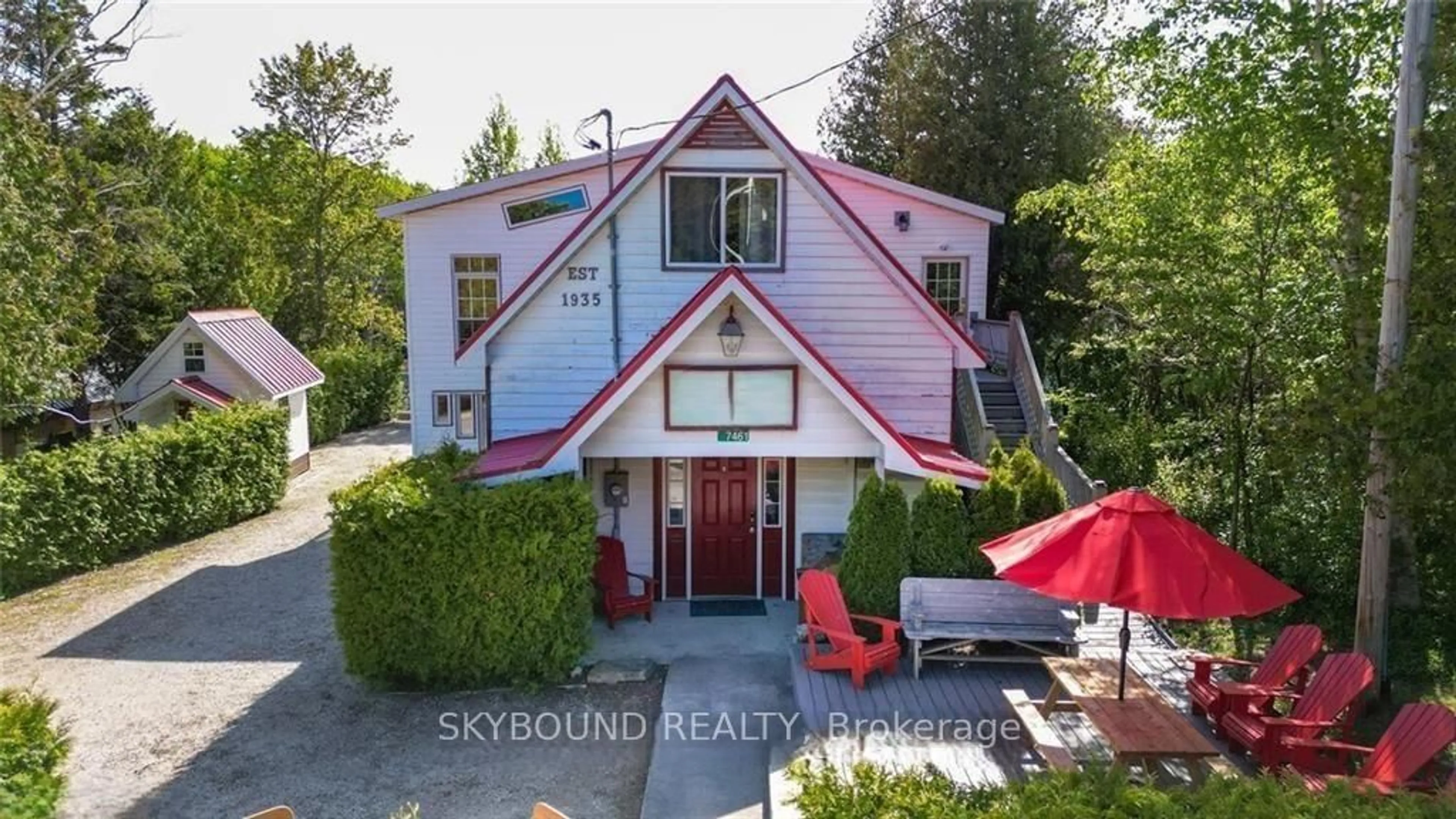 A pic from outside/outdoor area/front of a property/back of a property/a pic from drone, building for 7461 Highway 6, Northern Bruce Peninsula Ontario N0H 2R0