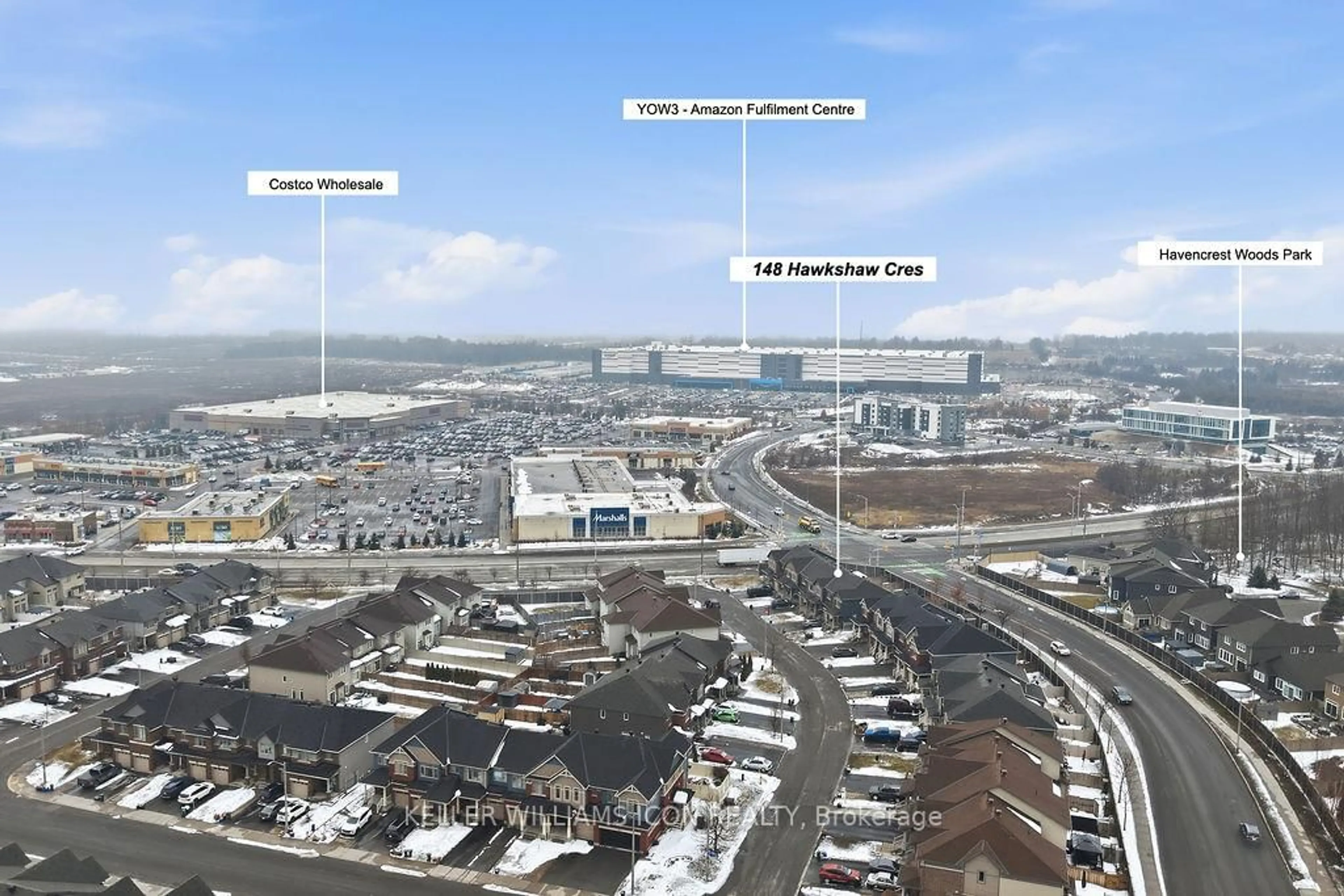 A pic from outside/outdoor area/front of a property/back of a property/a pic from drone, street for 148 Hawkshaw Cres, Ottawa Ontario K2J 0J6