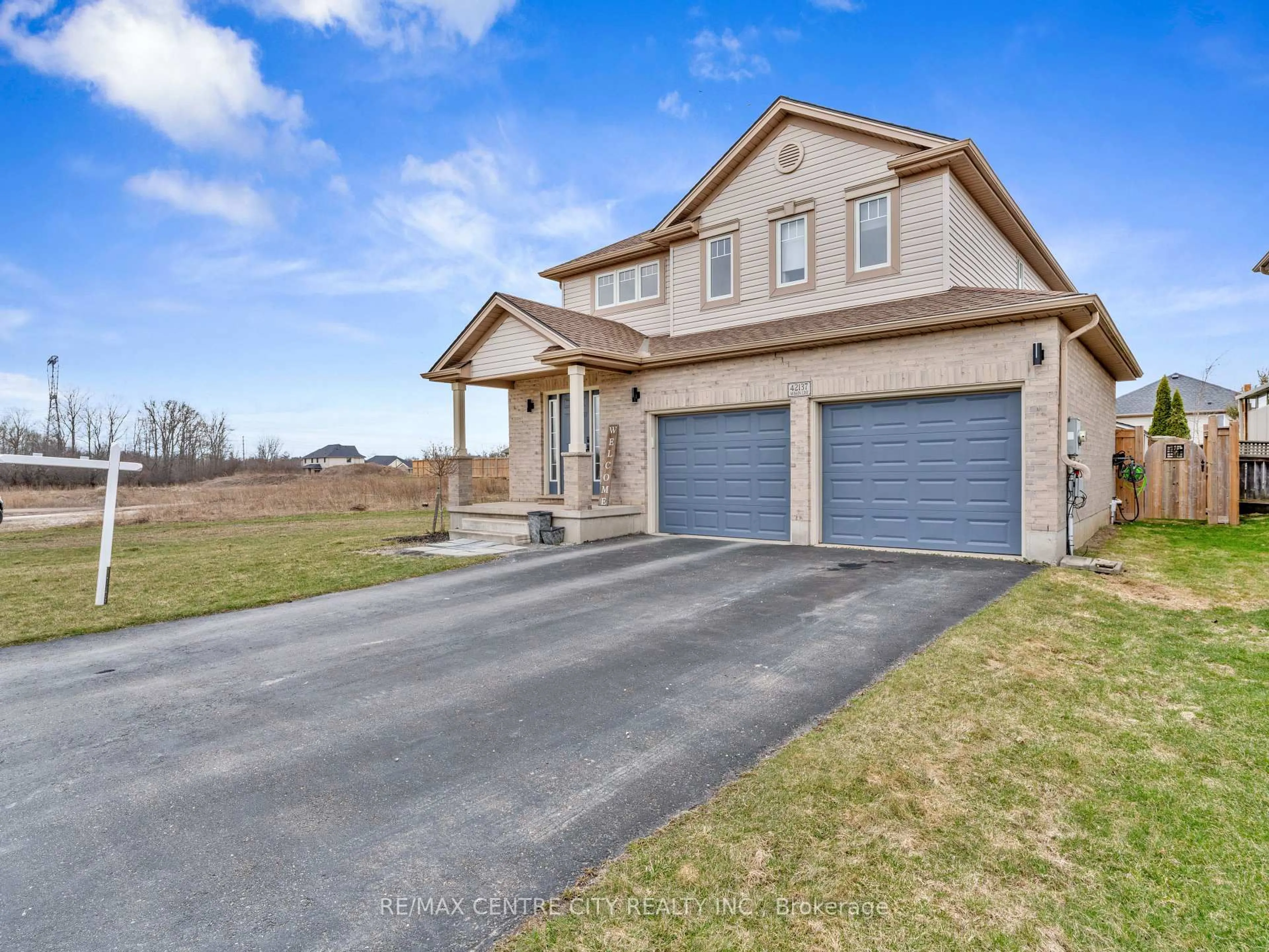 Home with brick exterior material, street for 42137 McBain Line, Central Elgin Ontario N5P 4R1