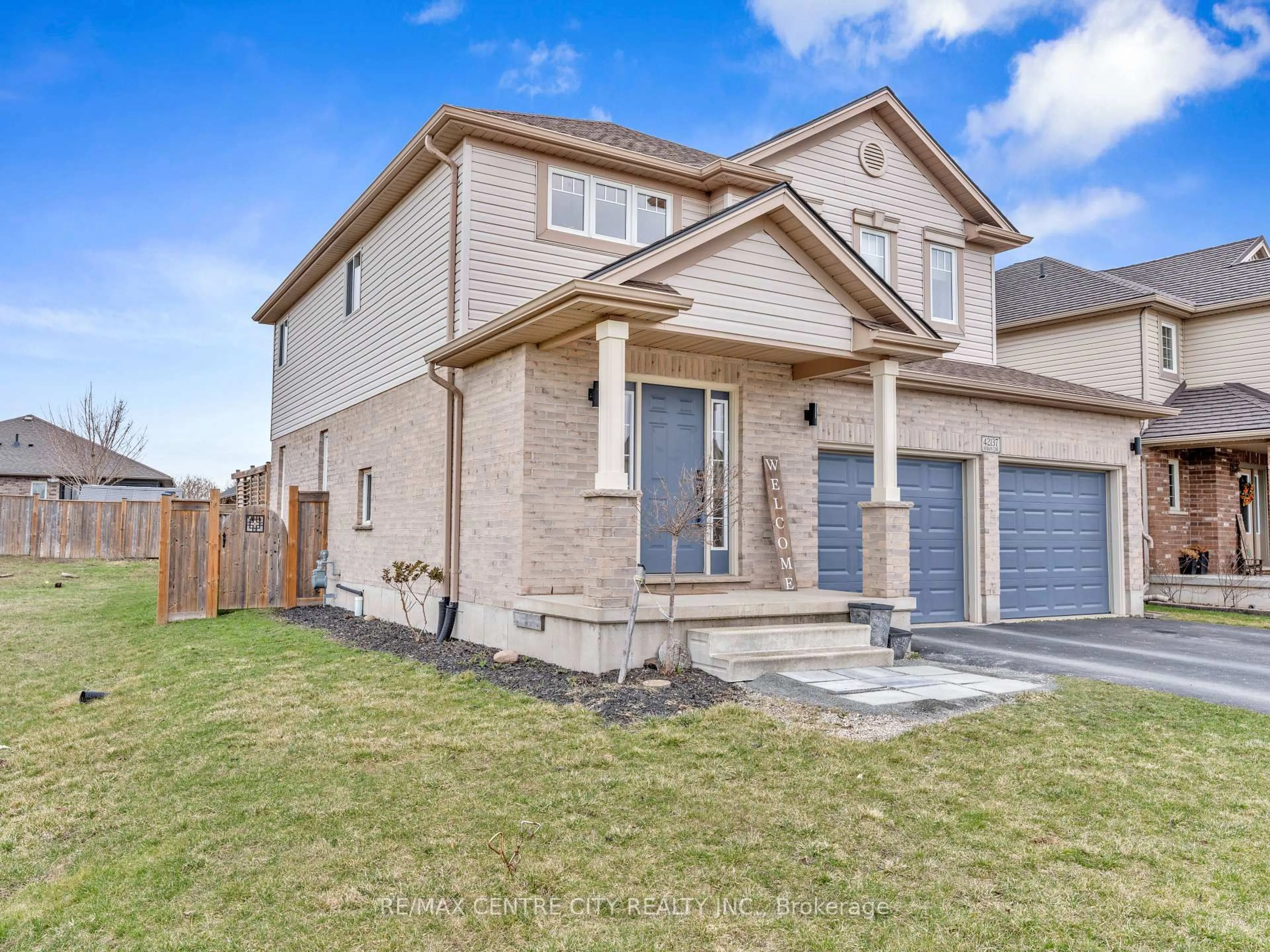 Home with brick exterior material, street for 42137 McBain Line, Central Elgin Ontario N5P 4R1