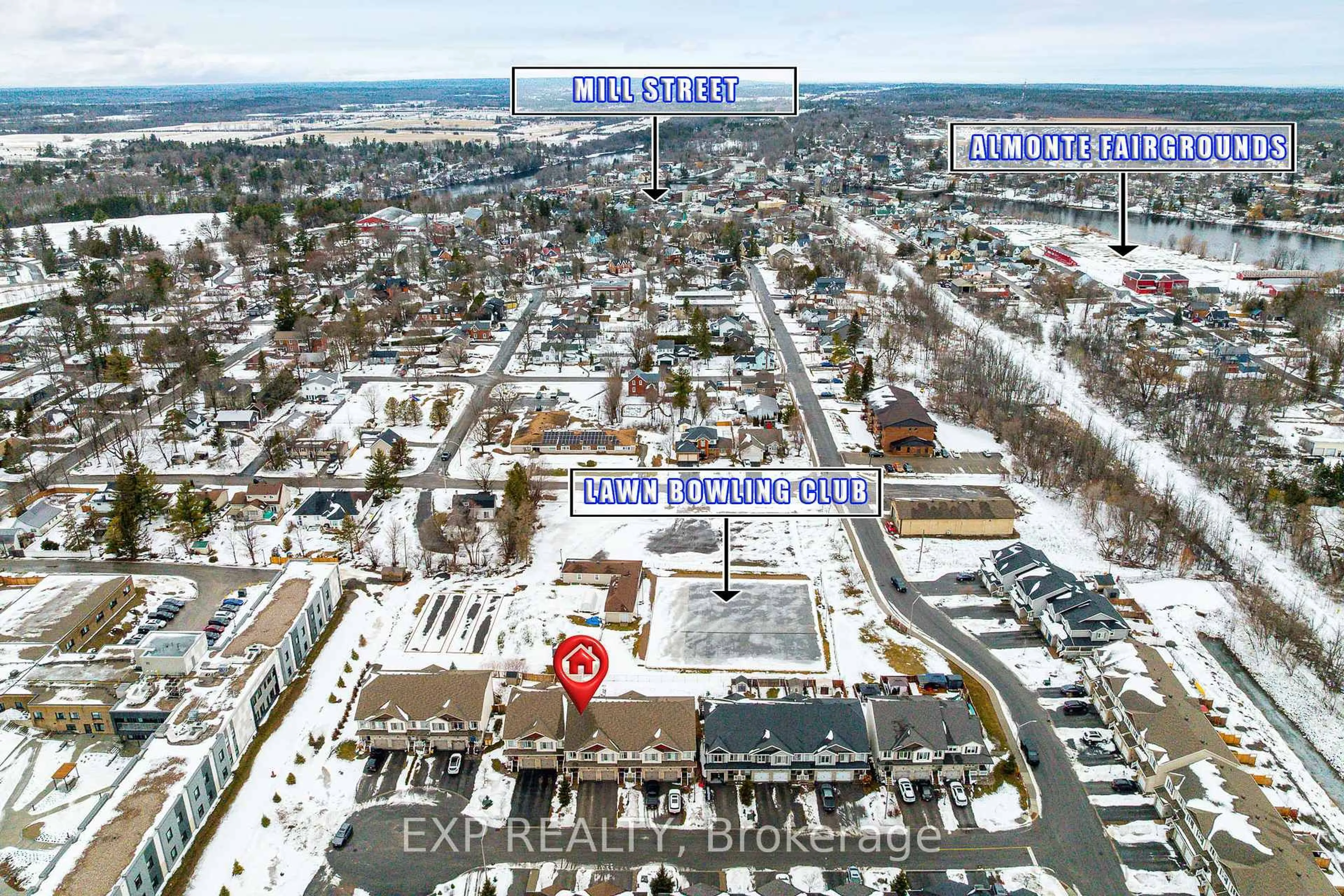 A pic from outside/outdoor area/front of a property/back of a property/a pic from drone, street for 526 Stanley Brothers St, Almonte Ontario K0A 1A0