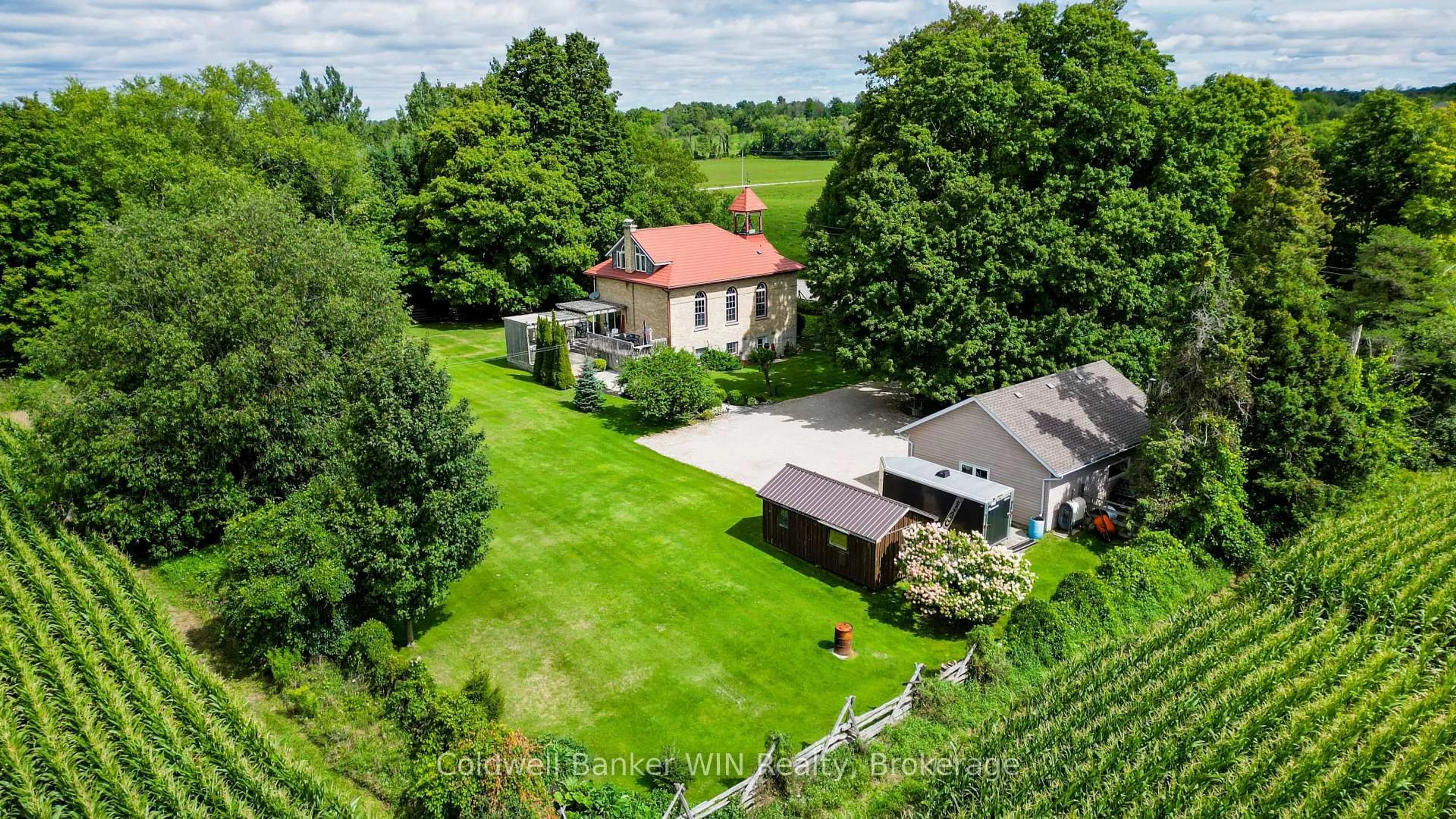 A pic from outside/outdoor area/front of a property/back of a property/a pic from drone, unknown for 392774 Southgate 39 Sdrd, Southgate Ontario N0G 1R0